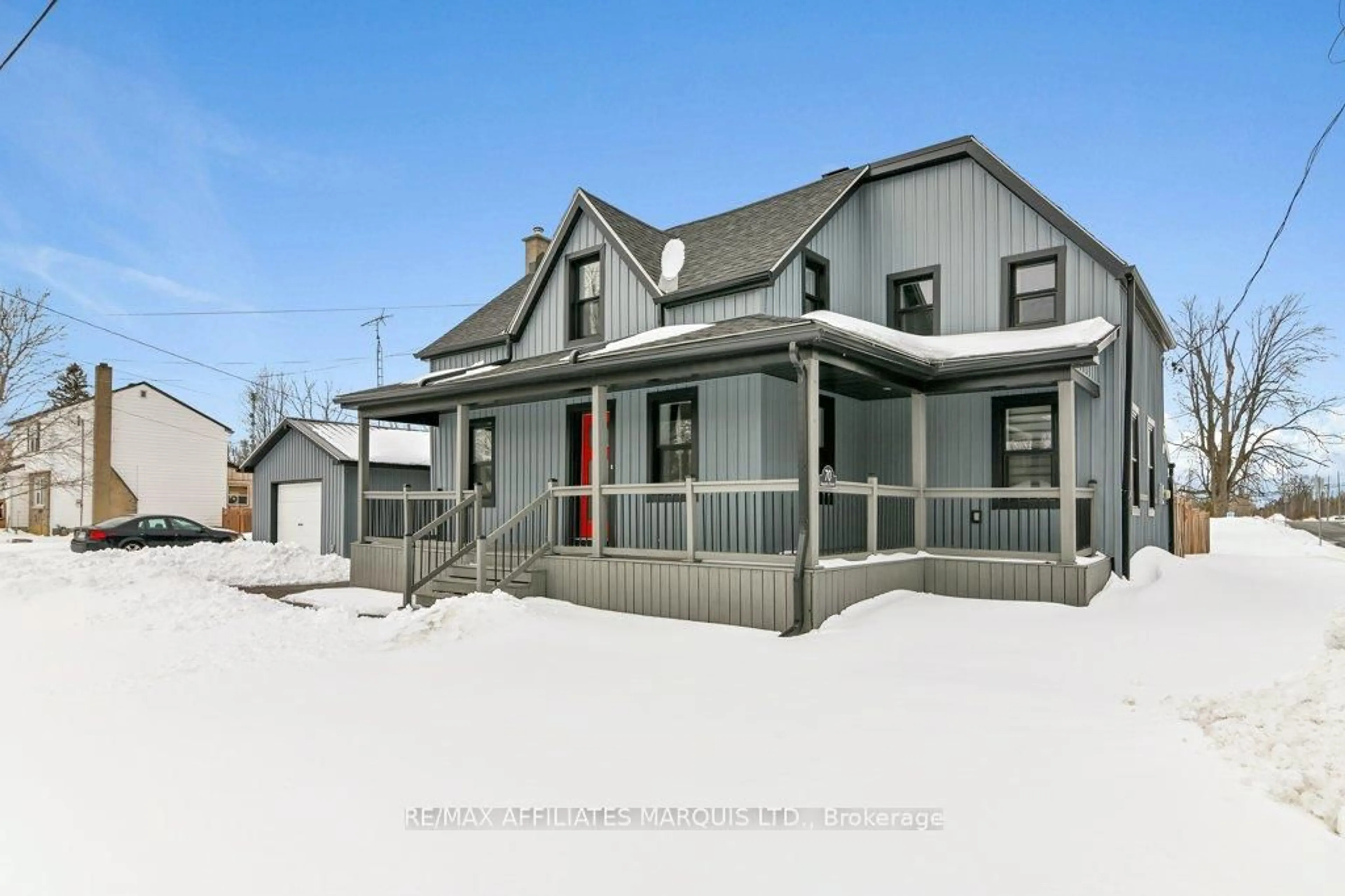 Home with vinyl exterior material, street for 70 Augusta St, South Dundas Ontario K0C 1X0