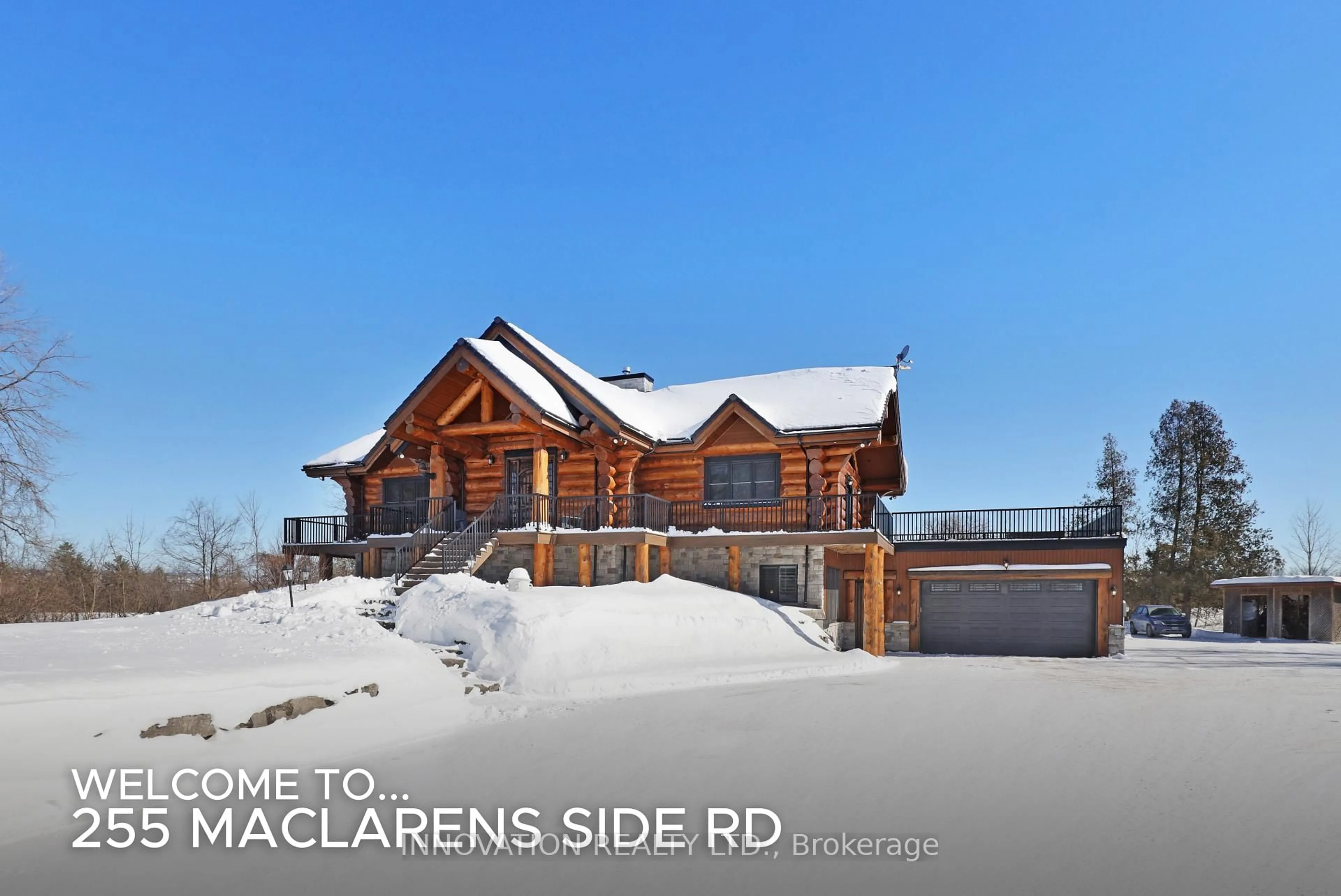 A pic from outside/outdoor area/front of a property/back of a property/a pic from drone, street for 255 Maclarens Sdrd, Ottawa Ontario K0A 3M0