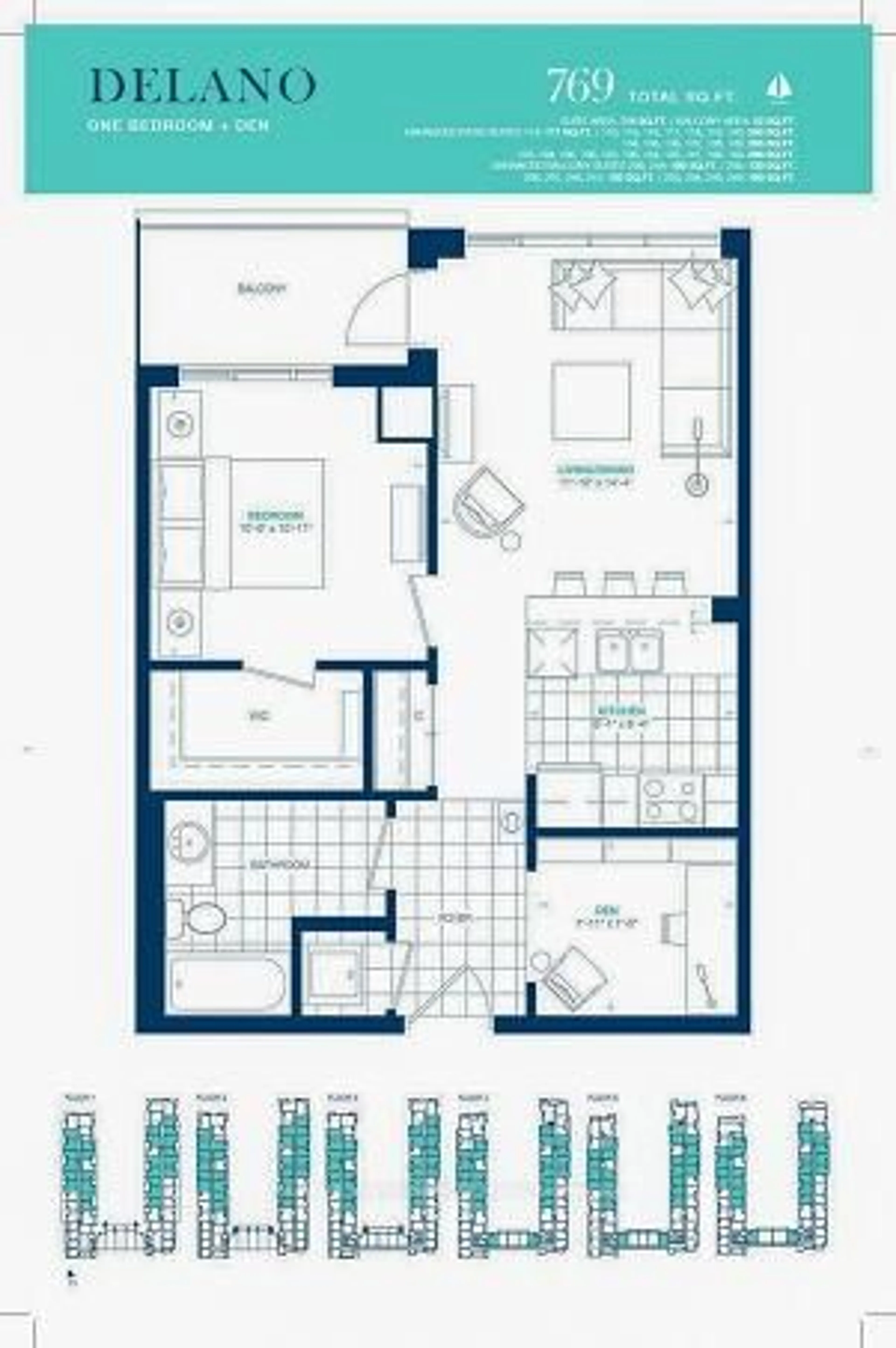 Floor plan for 16 Concord Pl #615, Grimsby Ontario L3M 0J1