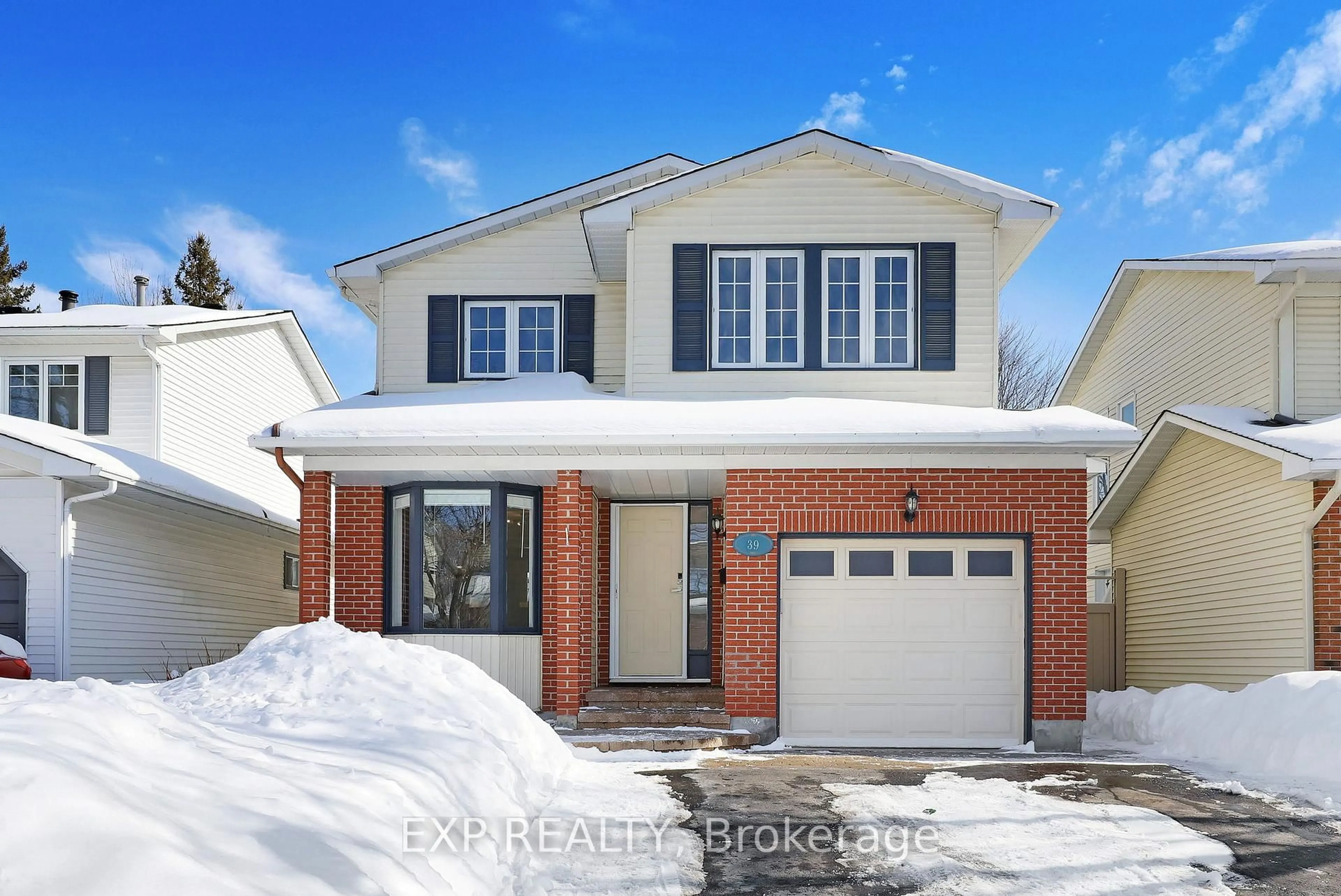 Home with brick exterior material, street for 39 Barra Ave, Ottawa Ontario K2L 2R9
