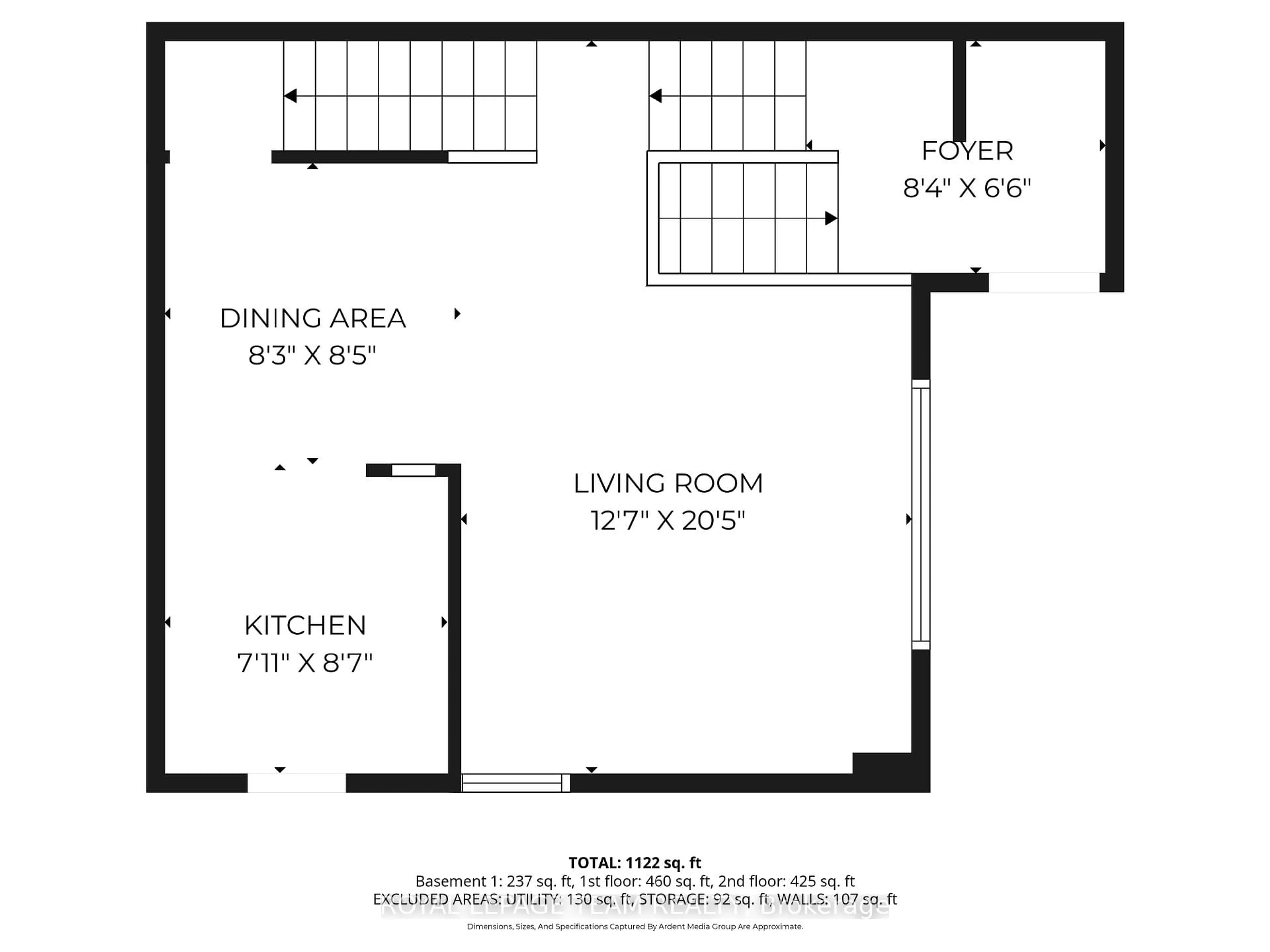 Floor plan for 15b Forester Cres #109, Ottawa Ontario K2H 8Y1