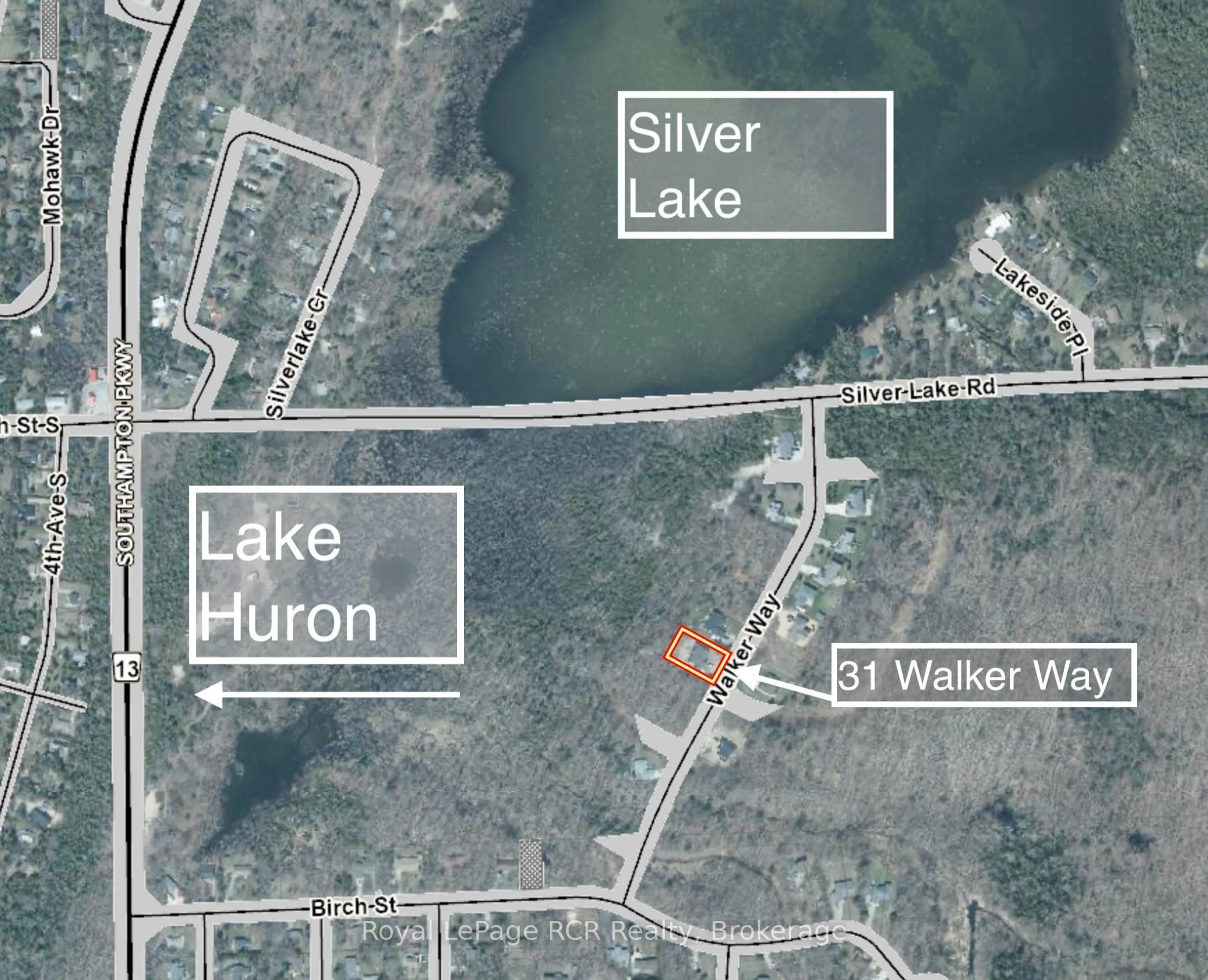 Picture of a map for 31 Walker Way, South Bruce Peninsula Ontario N0H 2G0