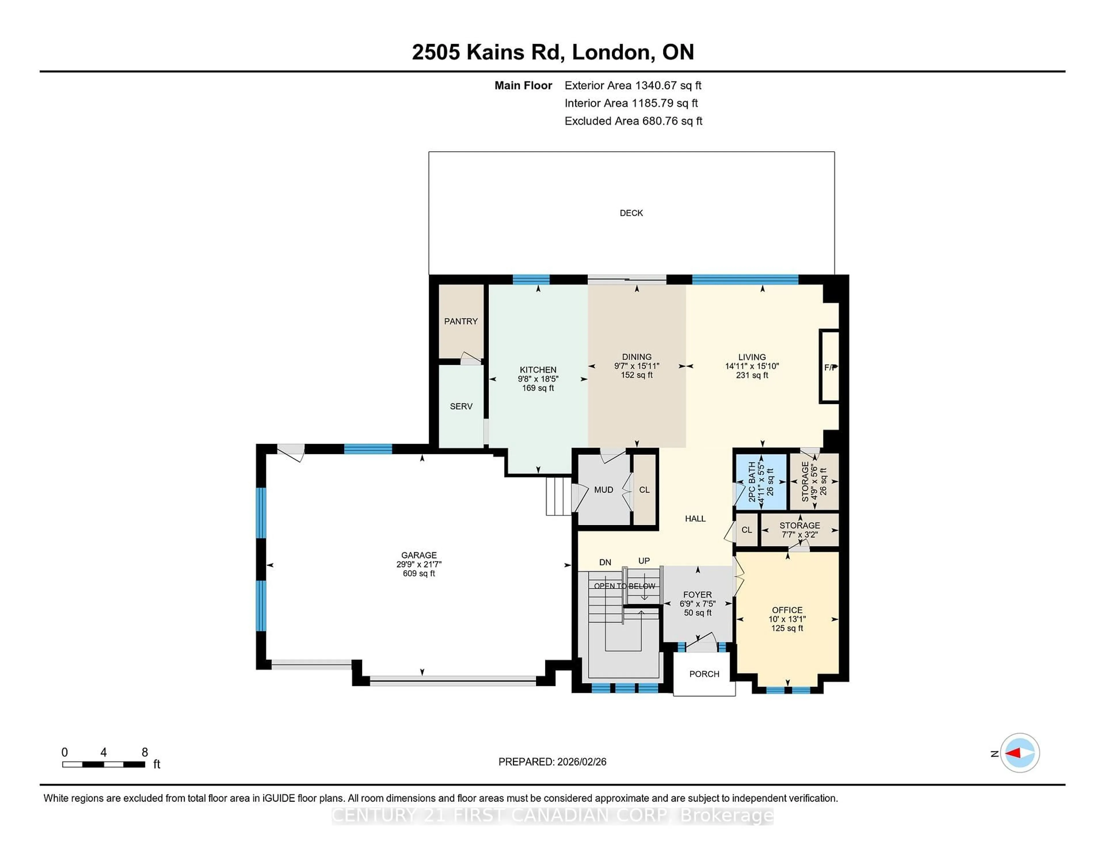 Floor plan for 2505 Kains Rd, London South Ontario N6K 0C8