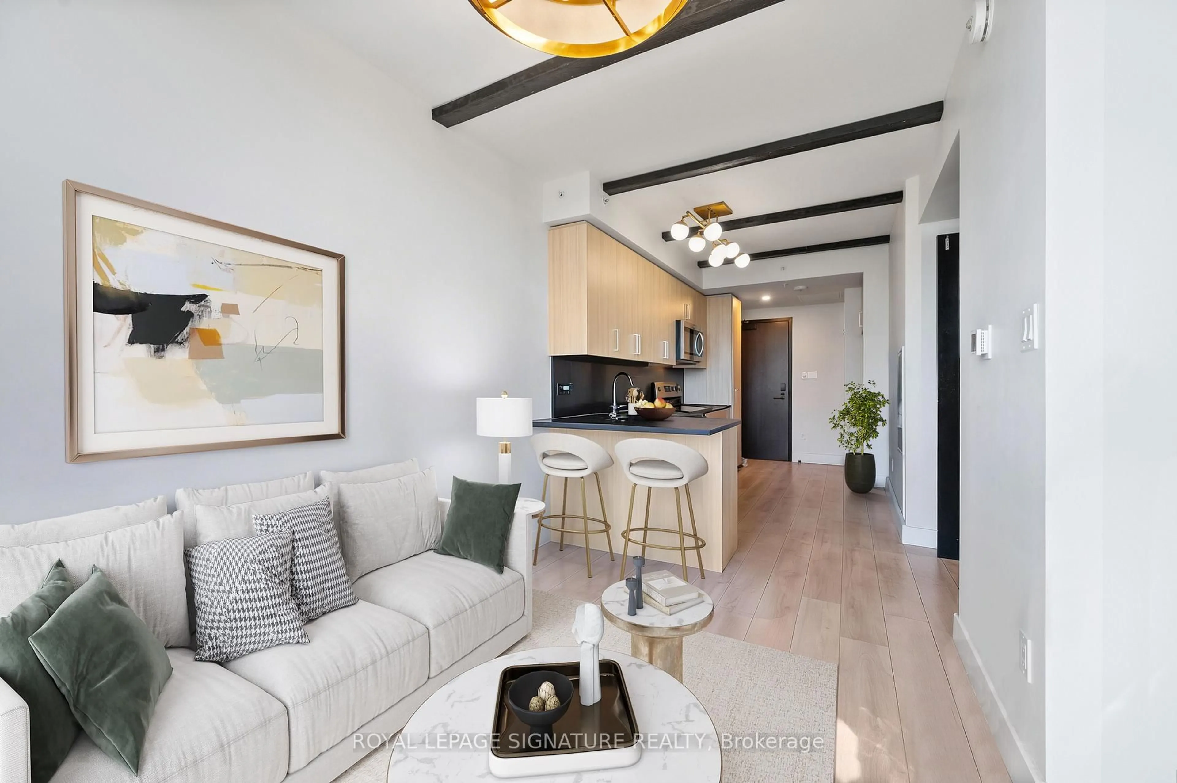 Living room with furniture, unknown for 145 Columbia St #1135, Waterloo Ontario N2L 0K7