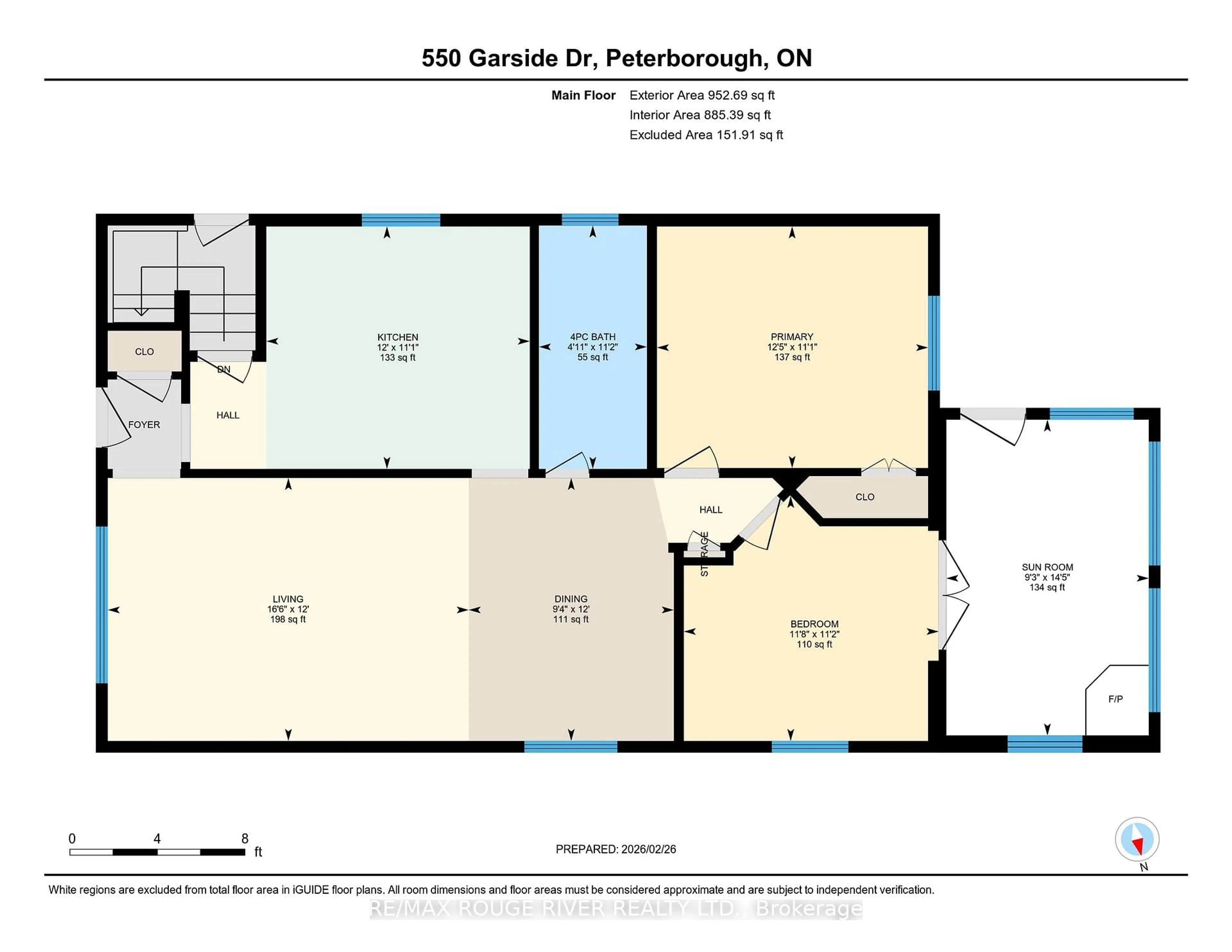 Floor plan for 550 Garside Dr, Peterborough Ontario K9H 7C7