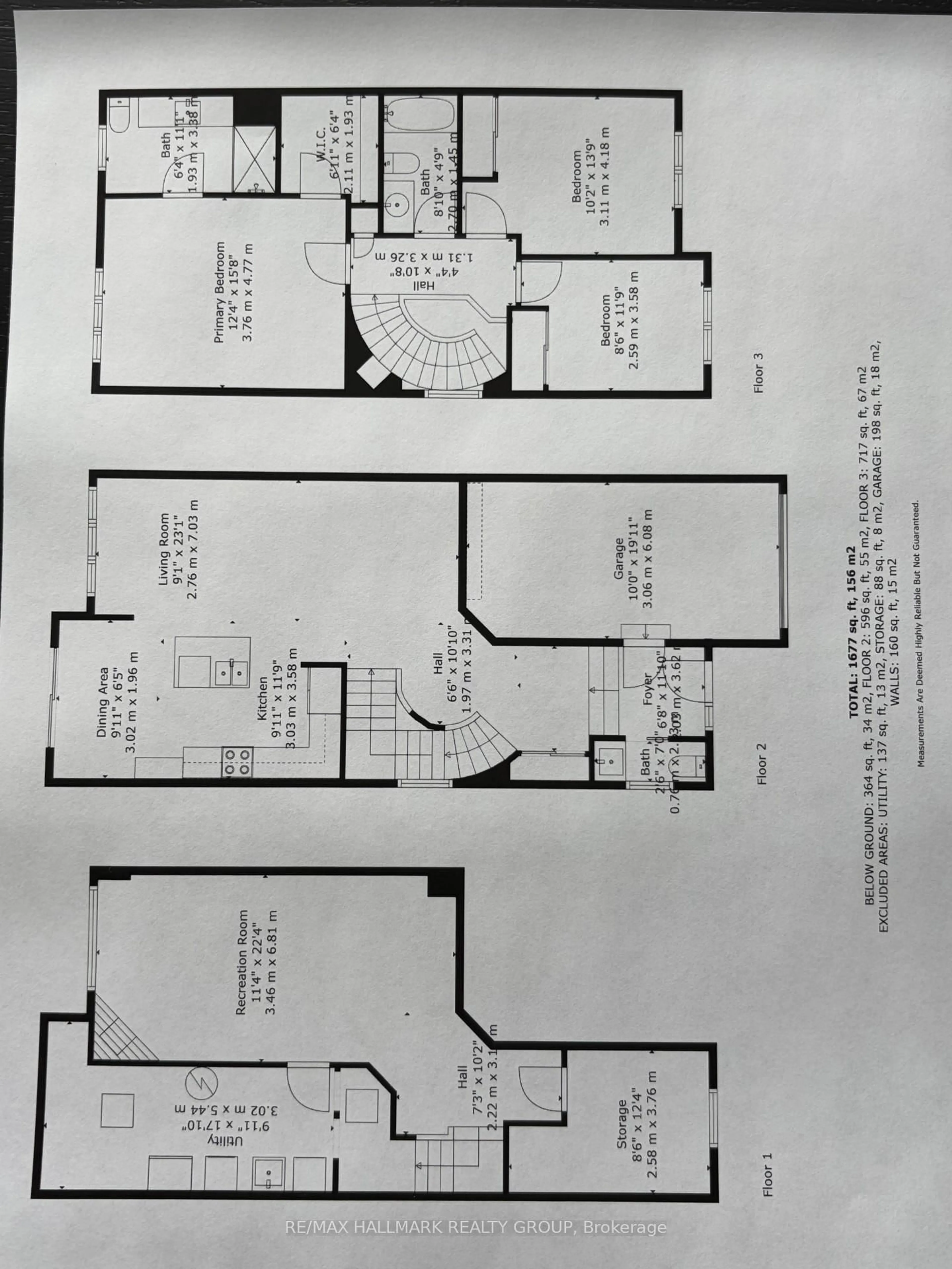 Floor plan for 205 Mancini Way, Ottawa Ontario K2J 5X4