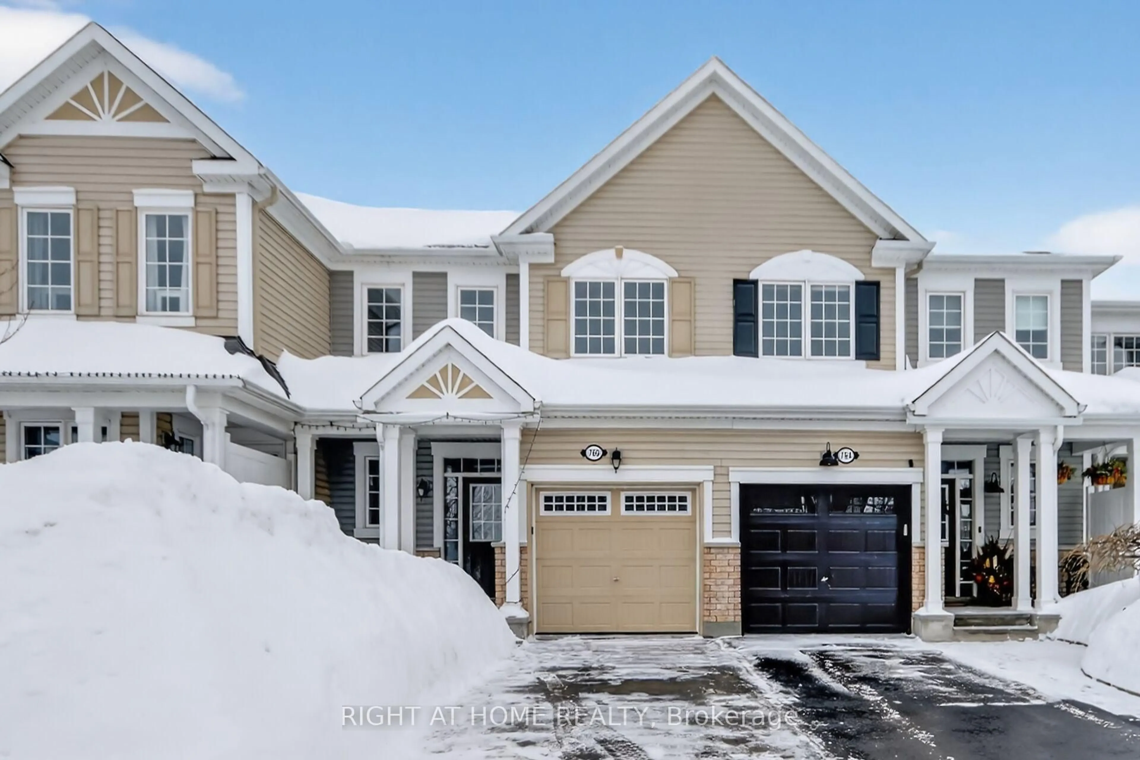 Home with vinyl exterior material, street for 766 Mayfly Cres, Ottawa Ontario K2J 6C7