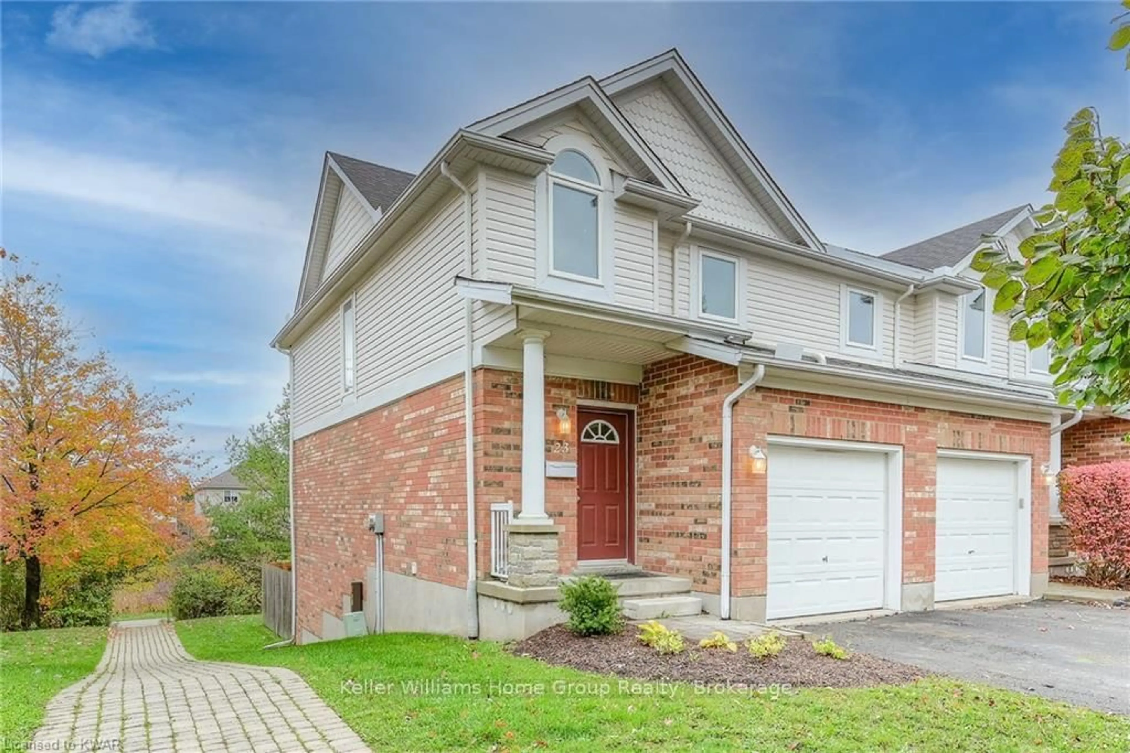 Home with brick exterior material, street for 151 Clairfields Dr #23, Guelph Ontario N1L 1P5