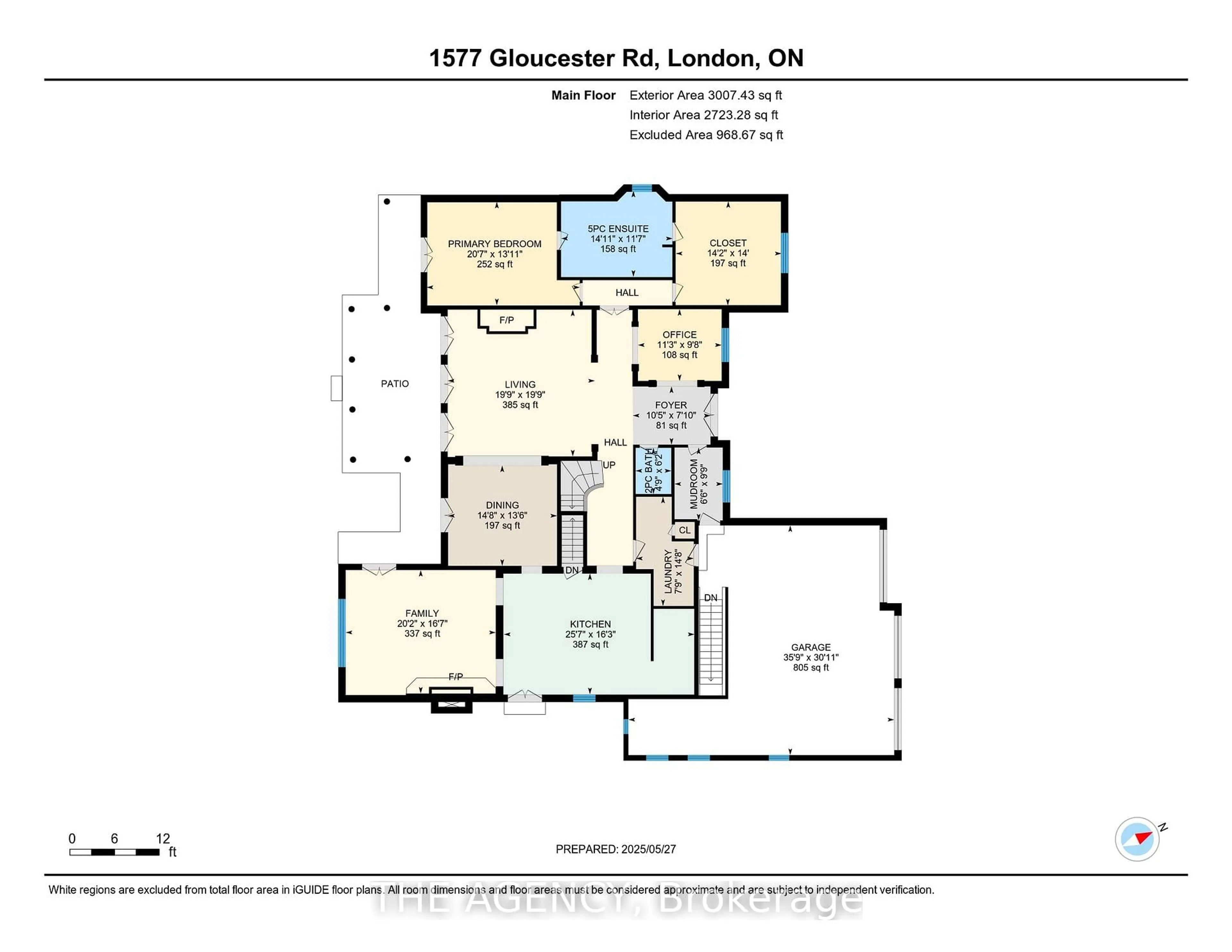 Floor plan for 1577 Gloucester Rd, London North Ontario N6G 2S5