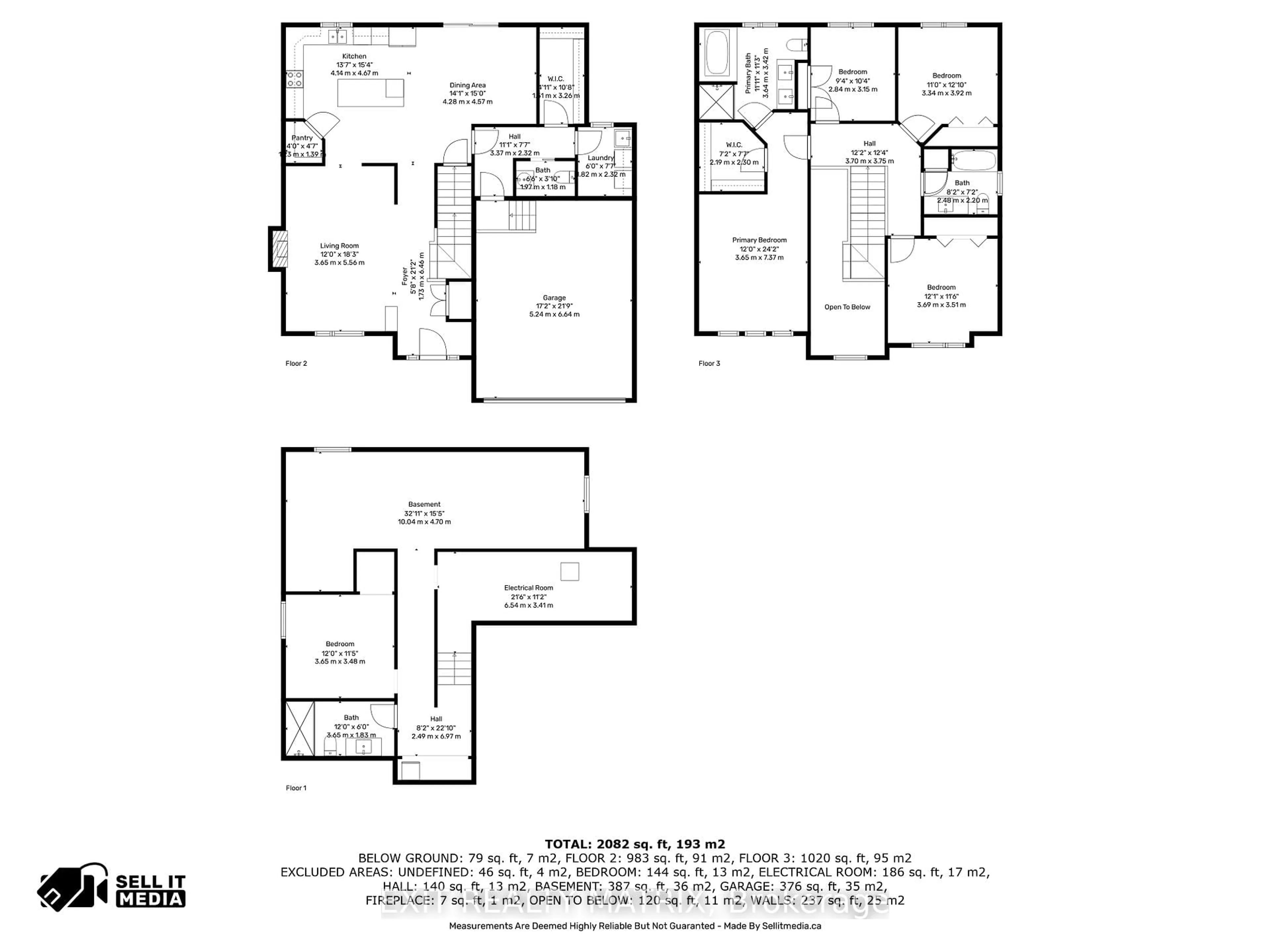 Floor plan for 1144 Avignon St, Russell Ontario K0A 1W0