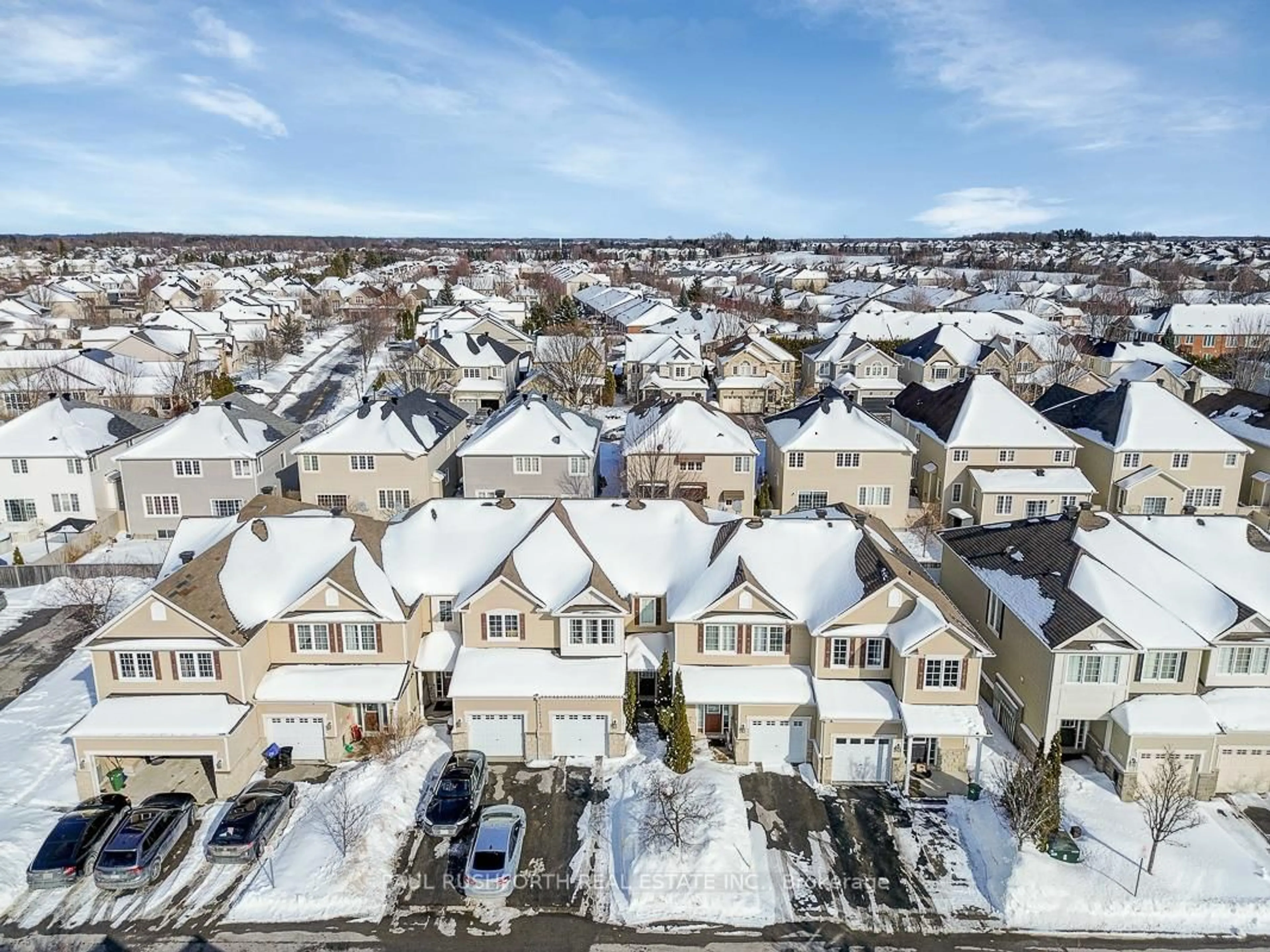 A pic from outside/outdoor area/front of a property/back of a property/a pic from drone, city buildings view from balcony for 606 Pamplona Private, Ottawa Ontario K2J 5T4