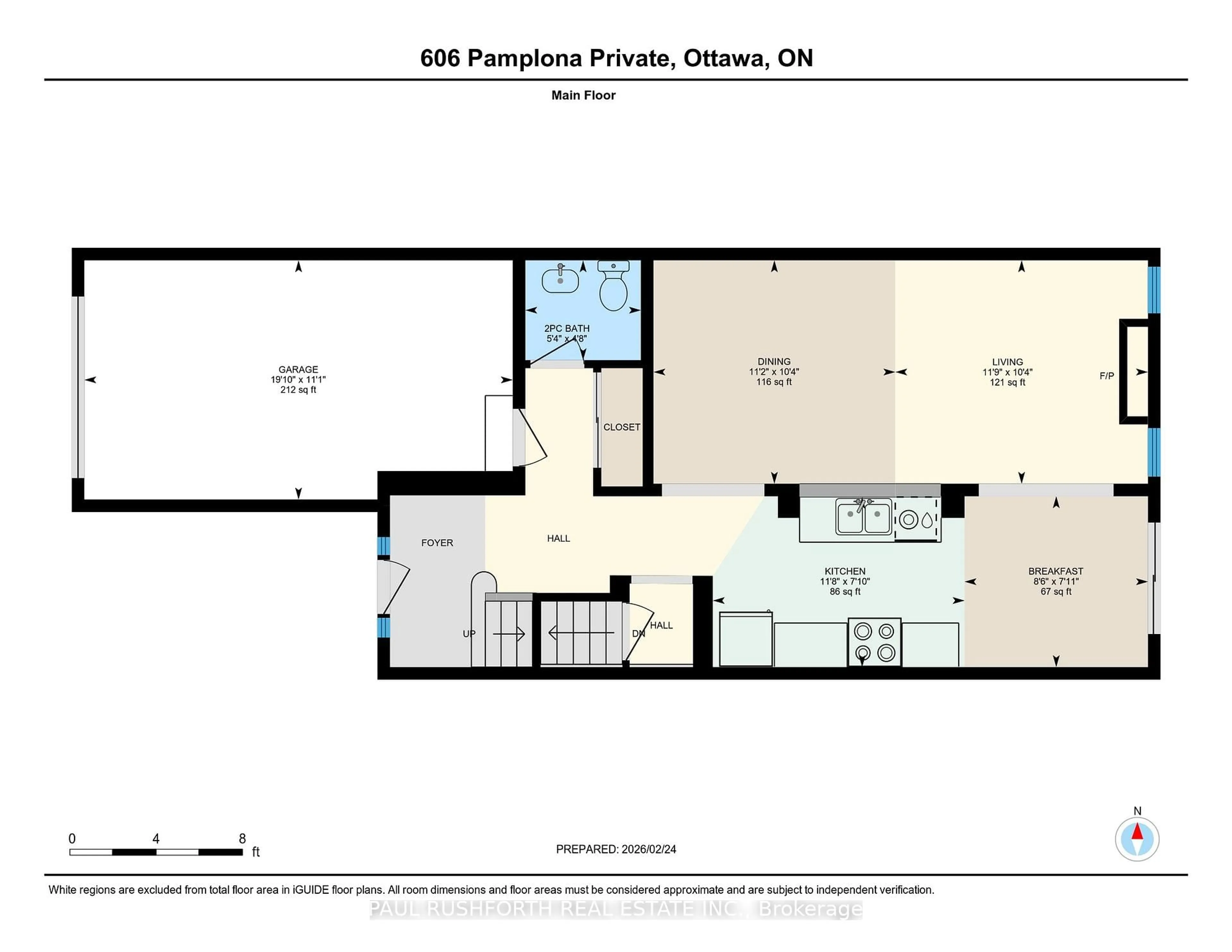 Floor plan for 606 Pamplona Private, Ottawa Ontario K2J 5T4