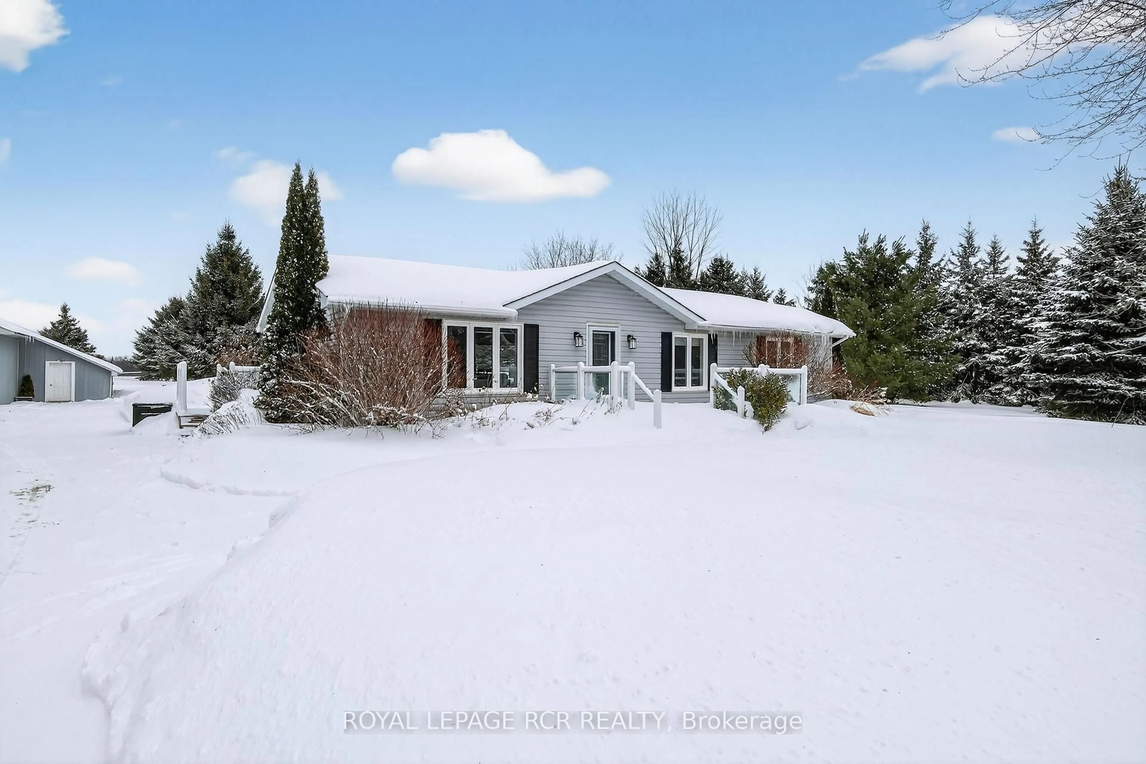 A pic from outside/outdoor area/front of a property/back of a property/a pic from drone, street for 151547 12th Line, East Garafraxa Ontario L9W 7B1