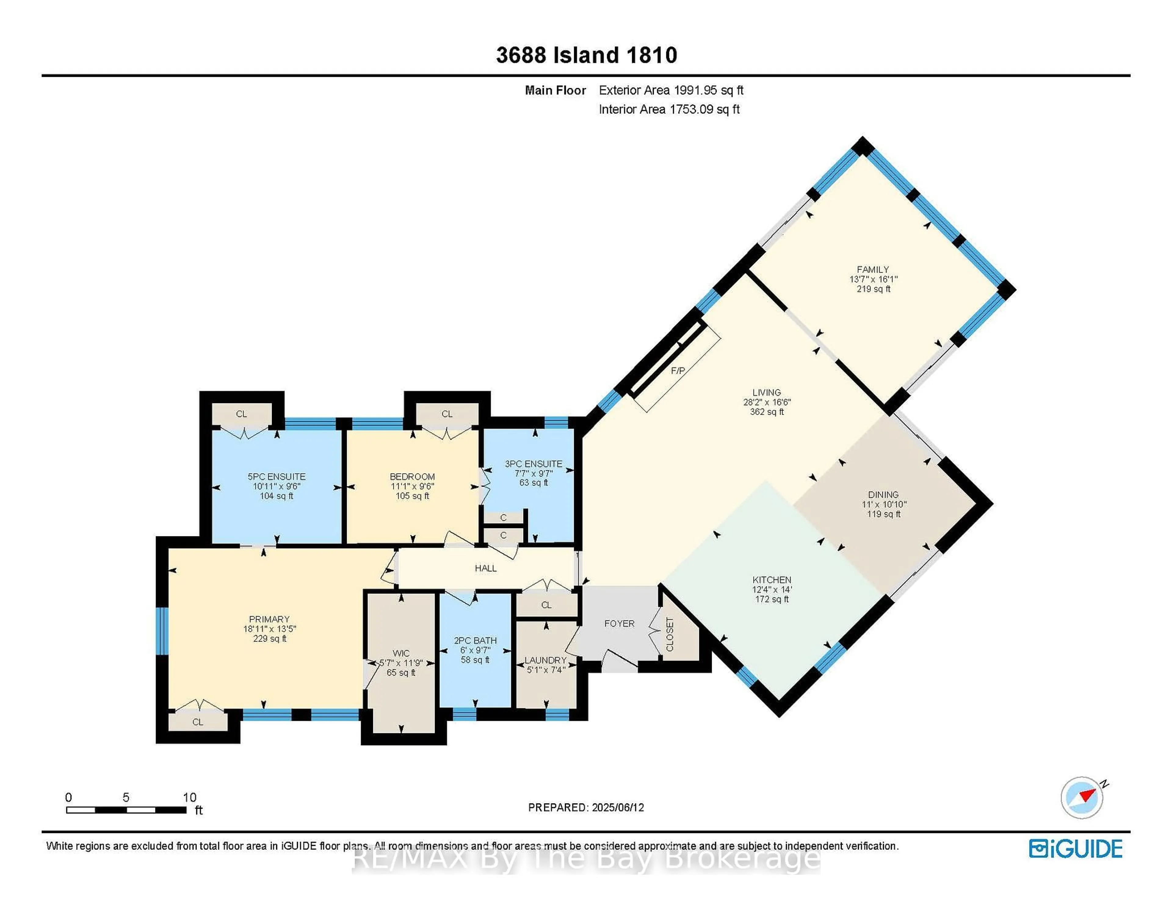 Floor plan for 3688 Is 1810, Bone Is, Georgian Bay Ontario P0E 1E0