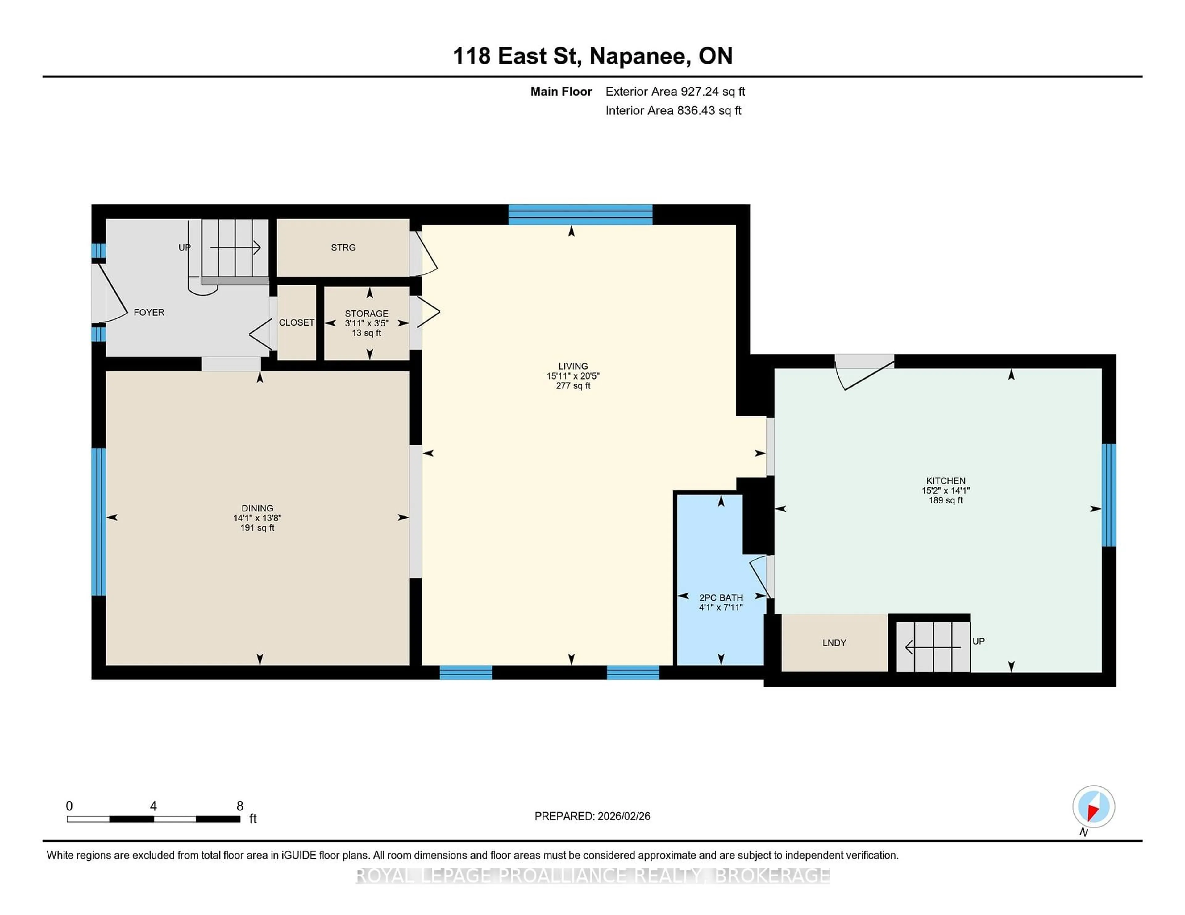 Floor plan for 118 East St, Greater Napanee Ontario K7R 1S6