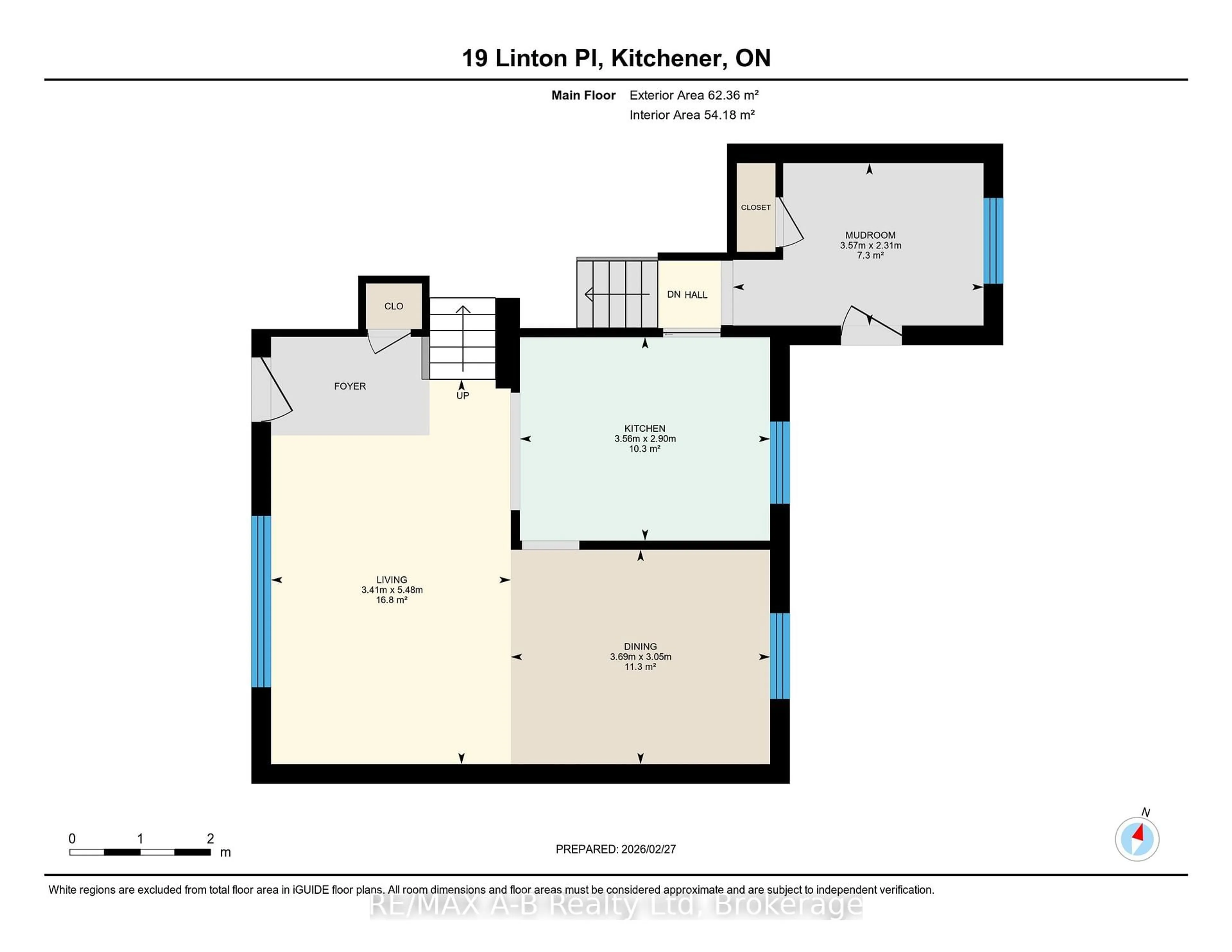 Floor plan for 19 Linton Pl, Kitchener Ontario N2B 2K1