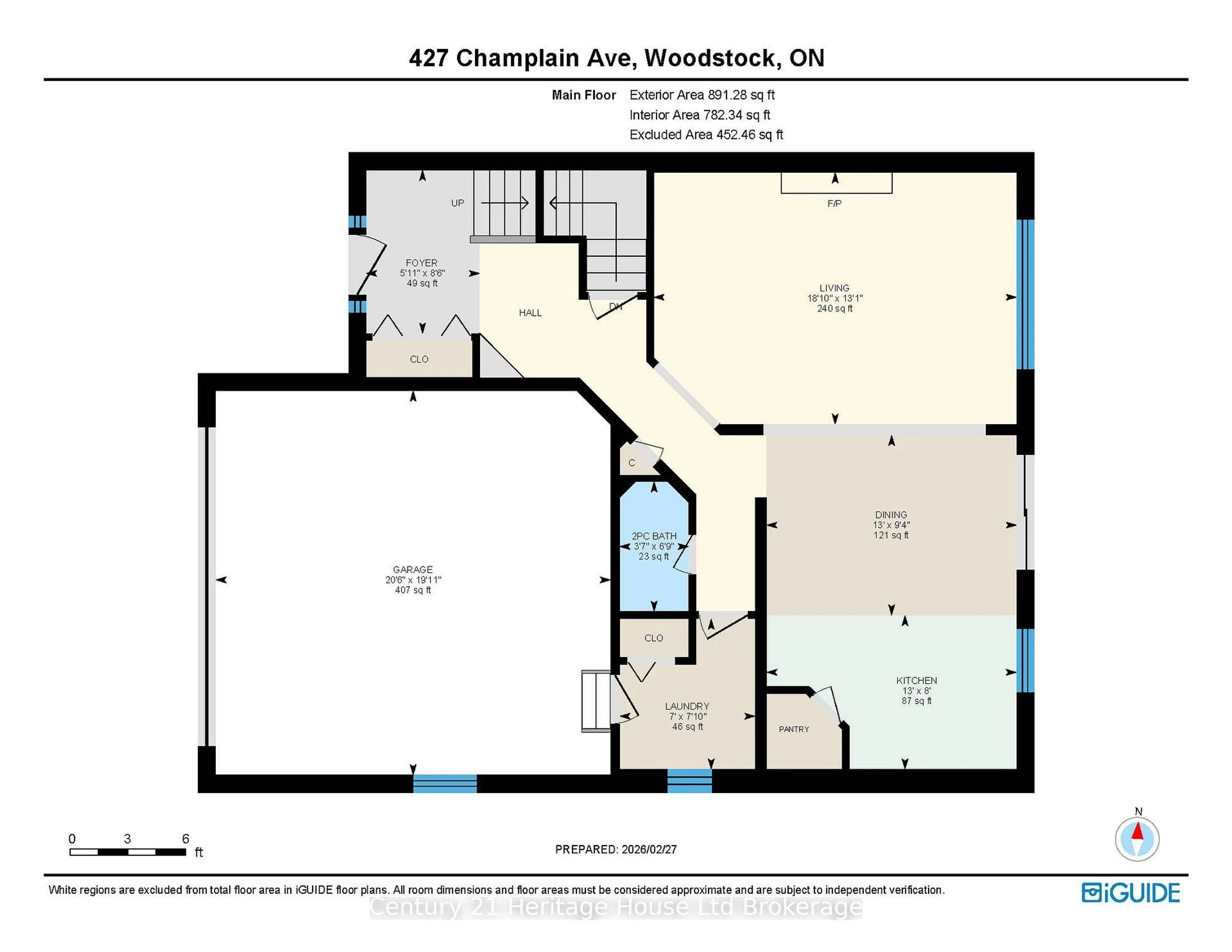 Floor plan for 427 Champlain Ave, Woodstock Ontario N4V 0B3