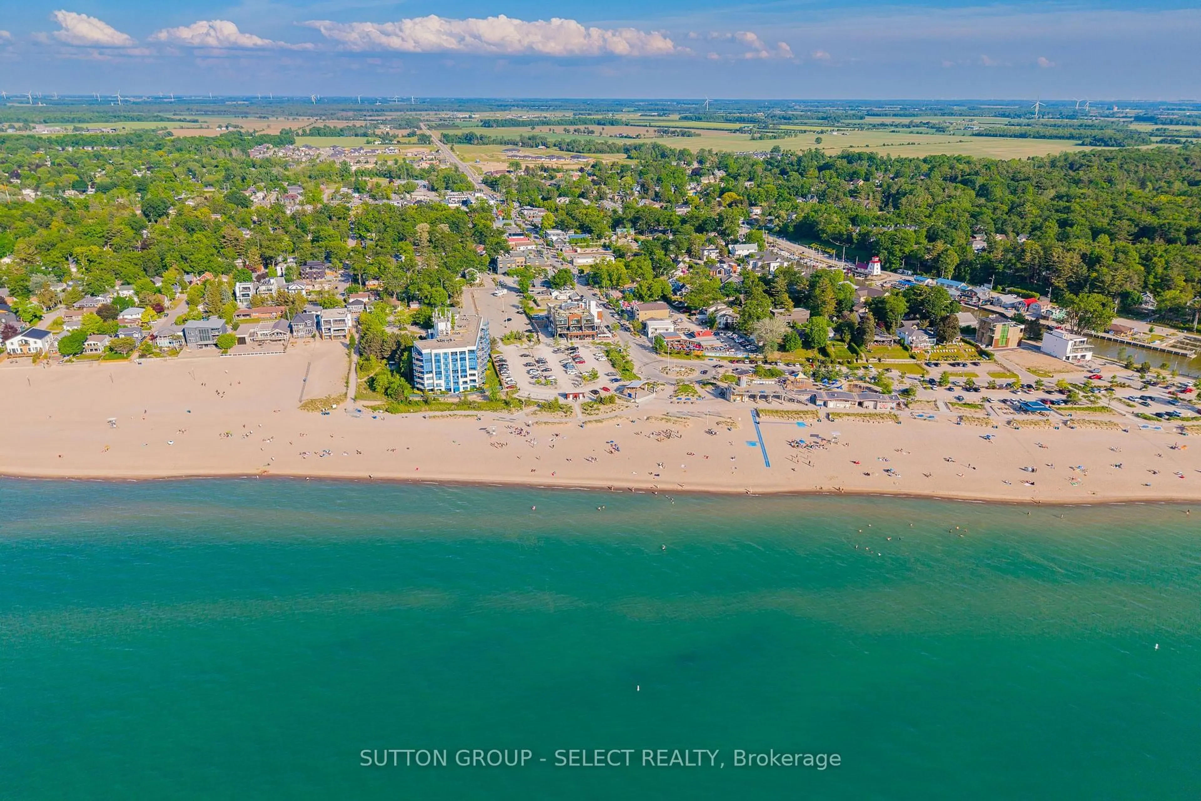 A pic from outside/outdoor area/front of a property/back of a property/a pic from drone, water/lake/river/ocean view for 48 Ontario St #24, Lambton Shores Ontario N0M 1T0