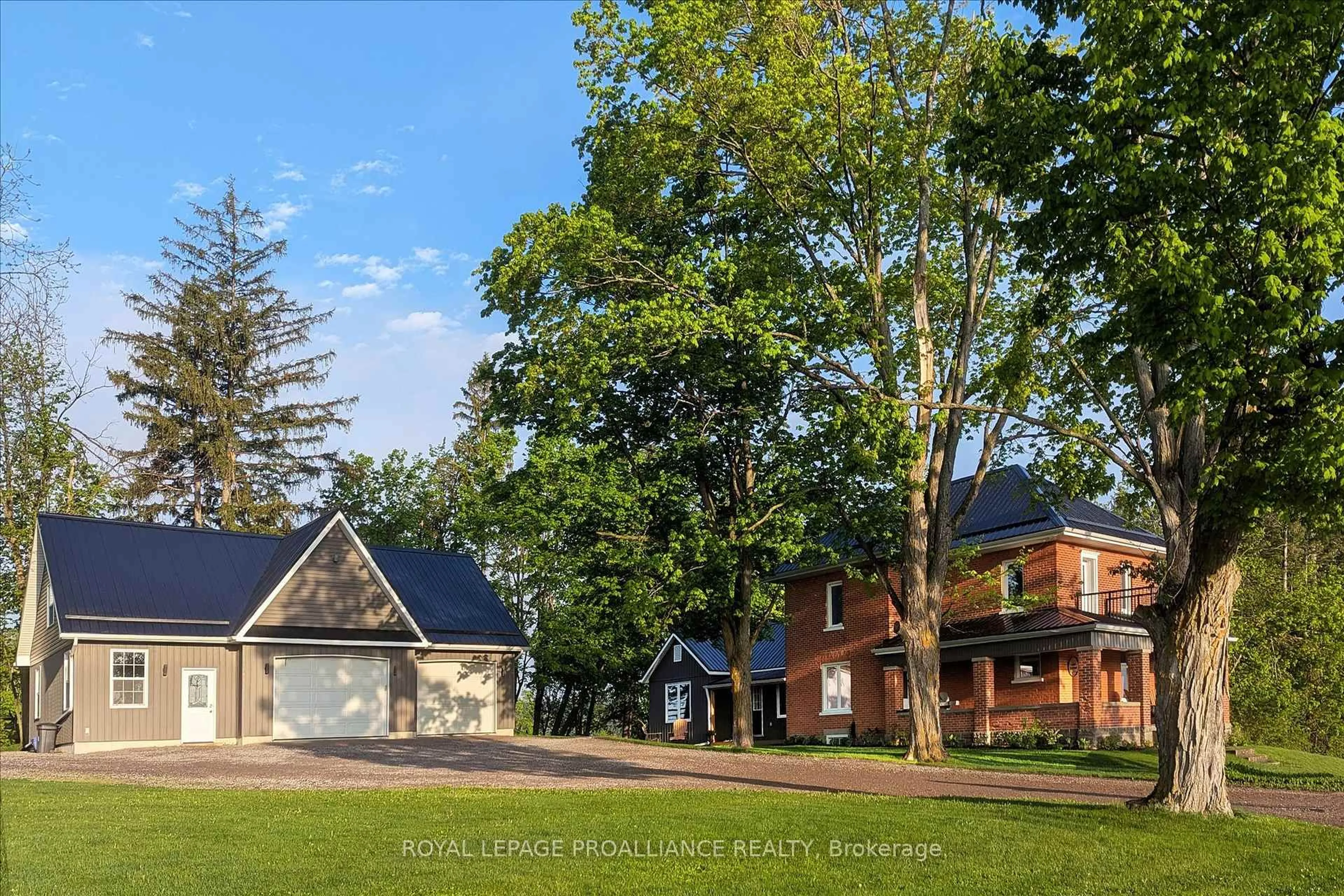 A pic from outside/outdoor area/front of a property/back of a property/a pic from drone, unknown for 831 Bland Line, Cavan Monaghan Ontario L0A 1C0