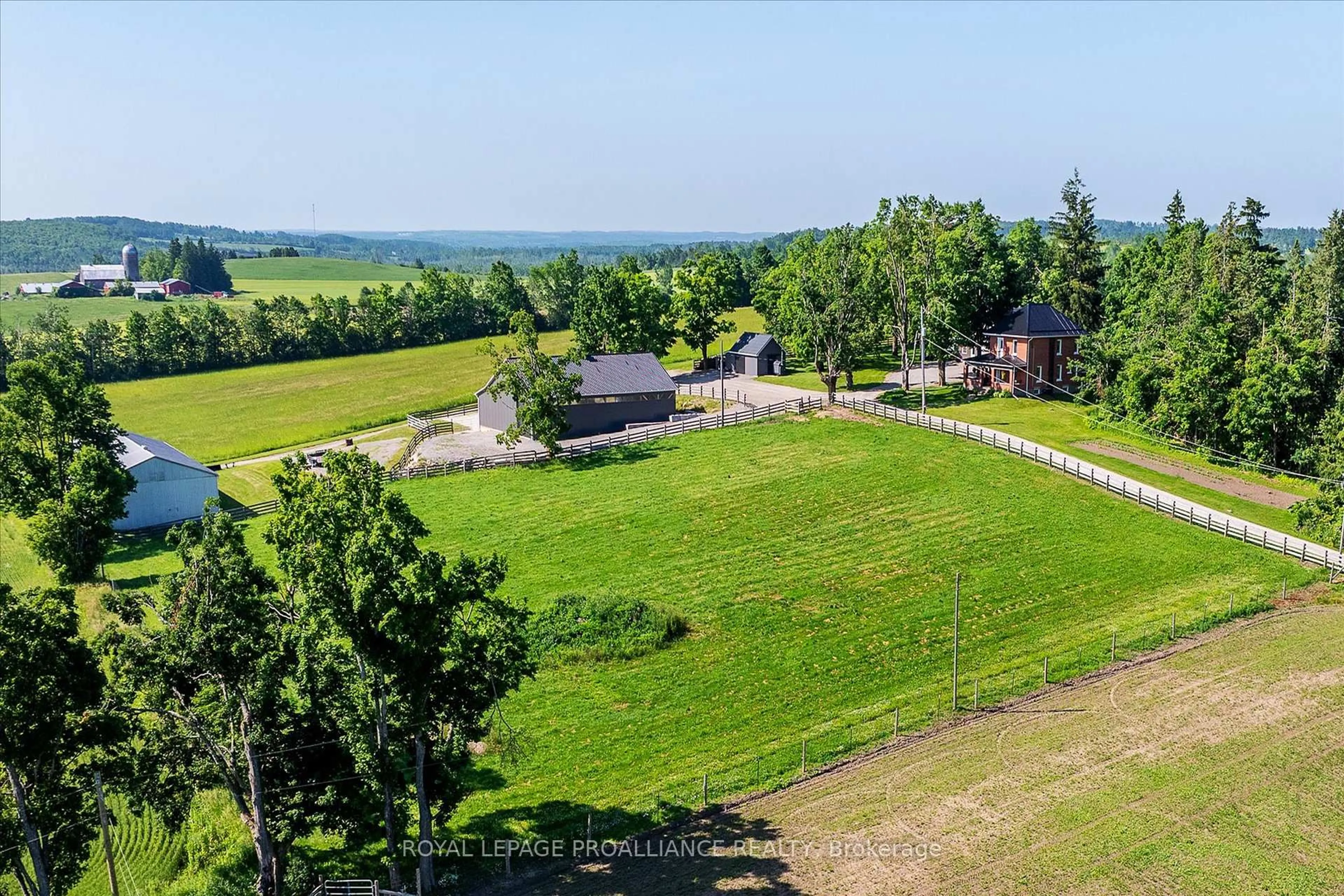 A pic from outside/outdoor area/front of a property/back of a property/a pic from drone, unknown for 831 Bland Line, Cavan Monaghan Ontario L0A 1C0