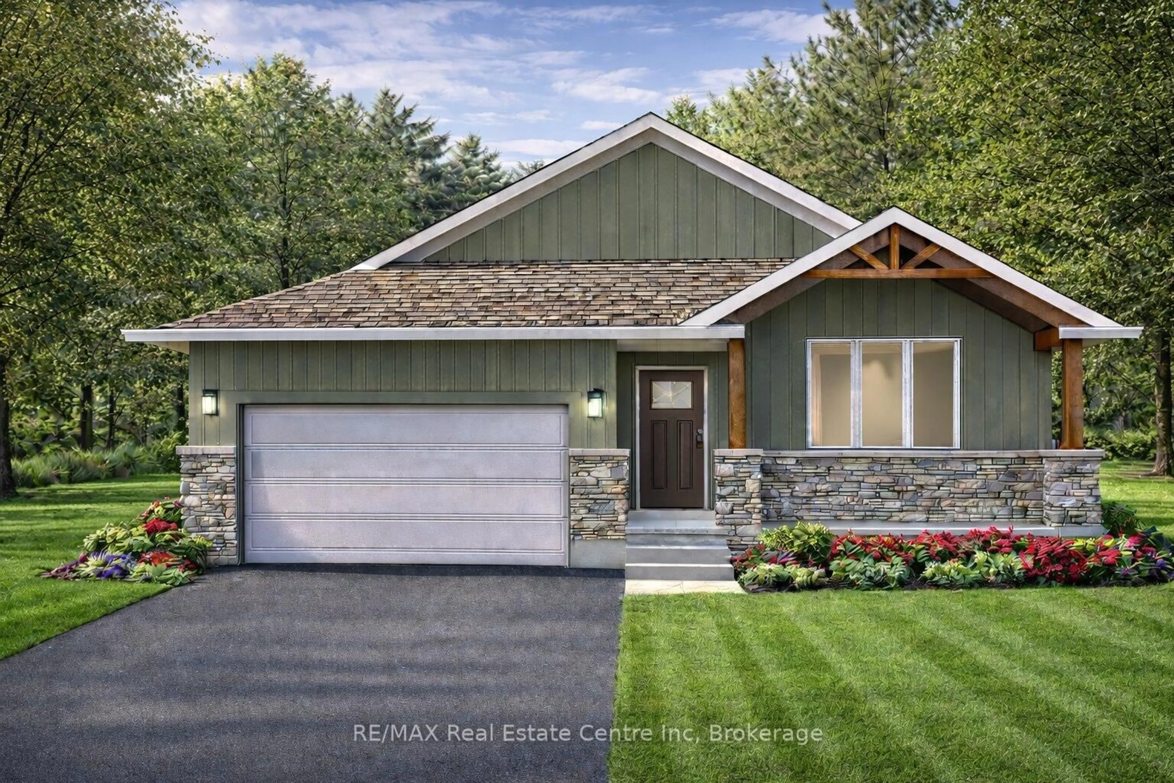 Home with vinyl exterior material, street for 194 Bridge Cres, Minto Ontario N0G 2P0