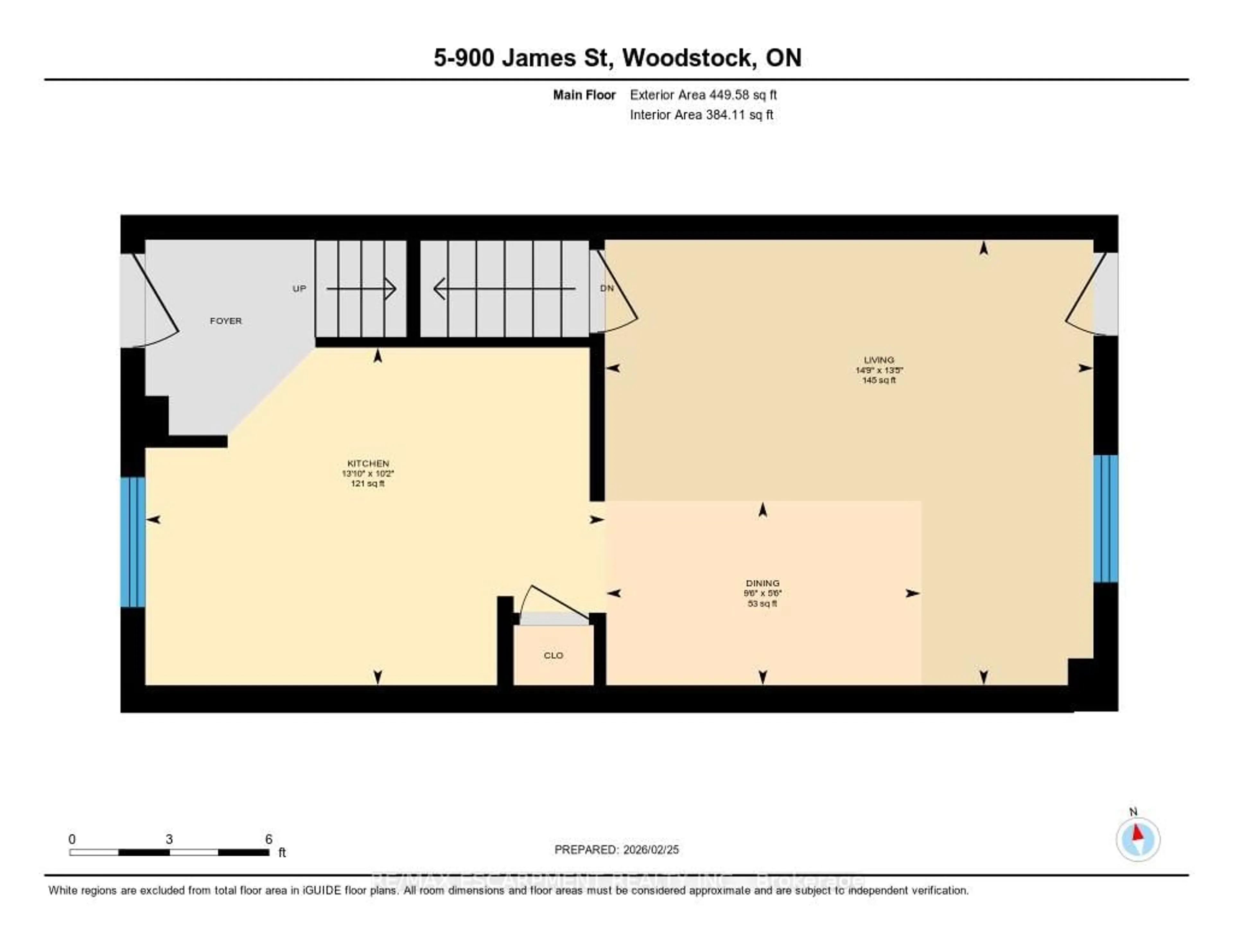 Floor plan for 900 James St #5, Woodstock Ontario N4S 1S4