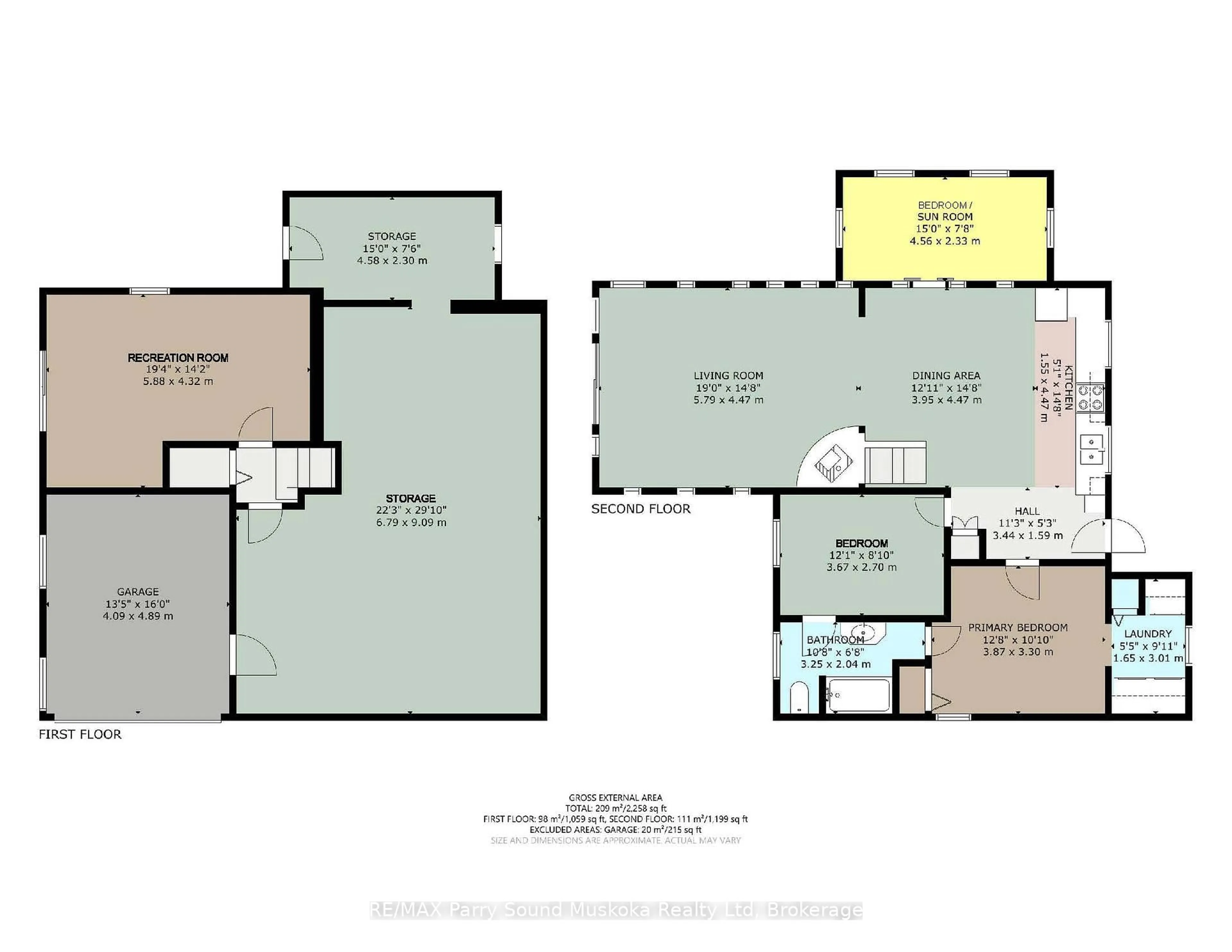 Floor plan for 252 Dunchurch Estates Rd, Whitestone Ontario P0A 1G0