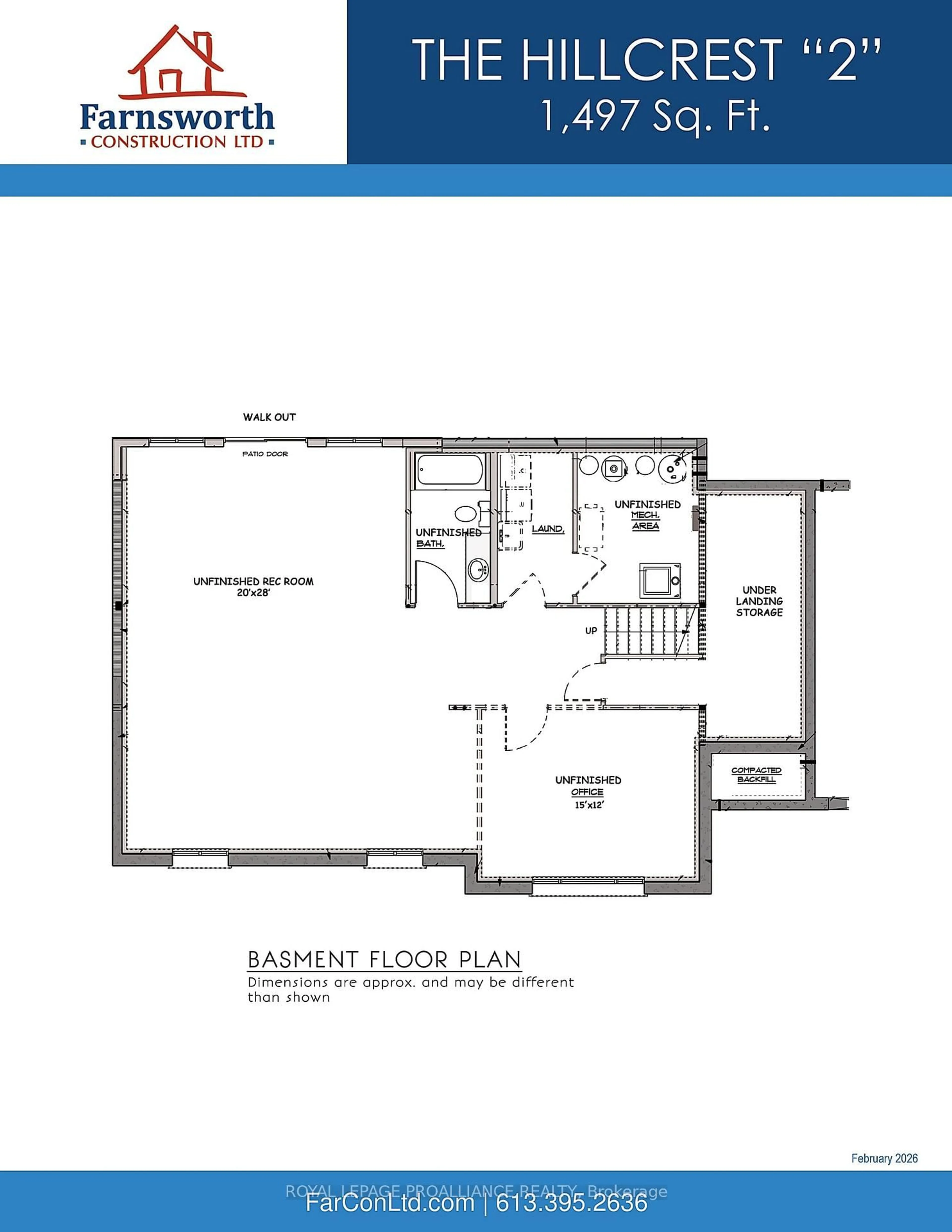 Floor plan for 1433 Springbrook Rd, Stirling-Rawdon Ontario K0K 3C0