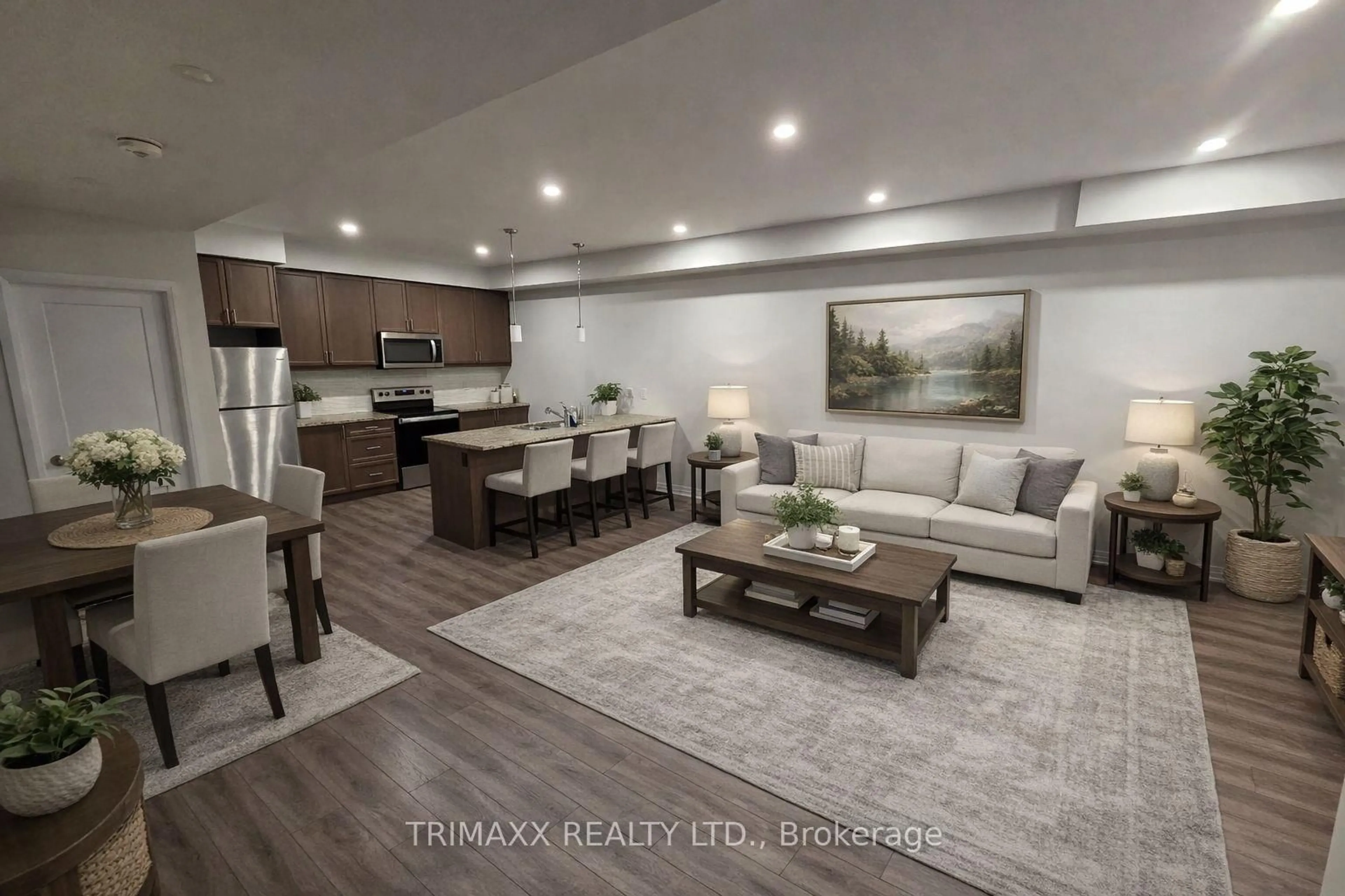 Living room with furniture, unknown for 51 Sparrow Ave #50, Cambridge Ontario N1T 2E2