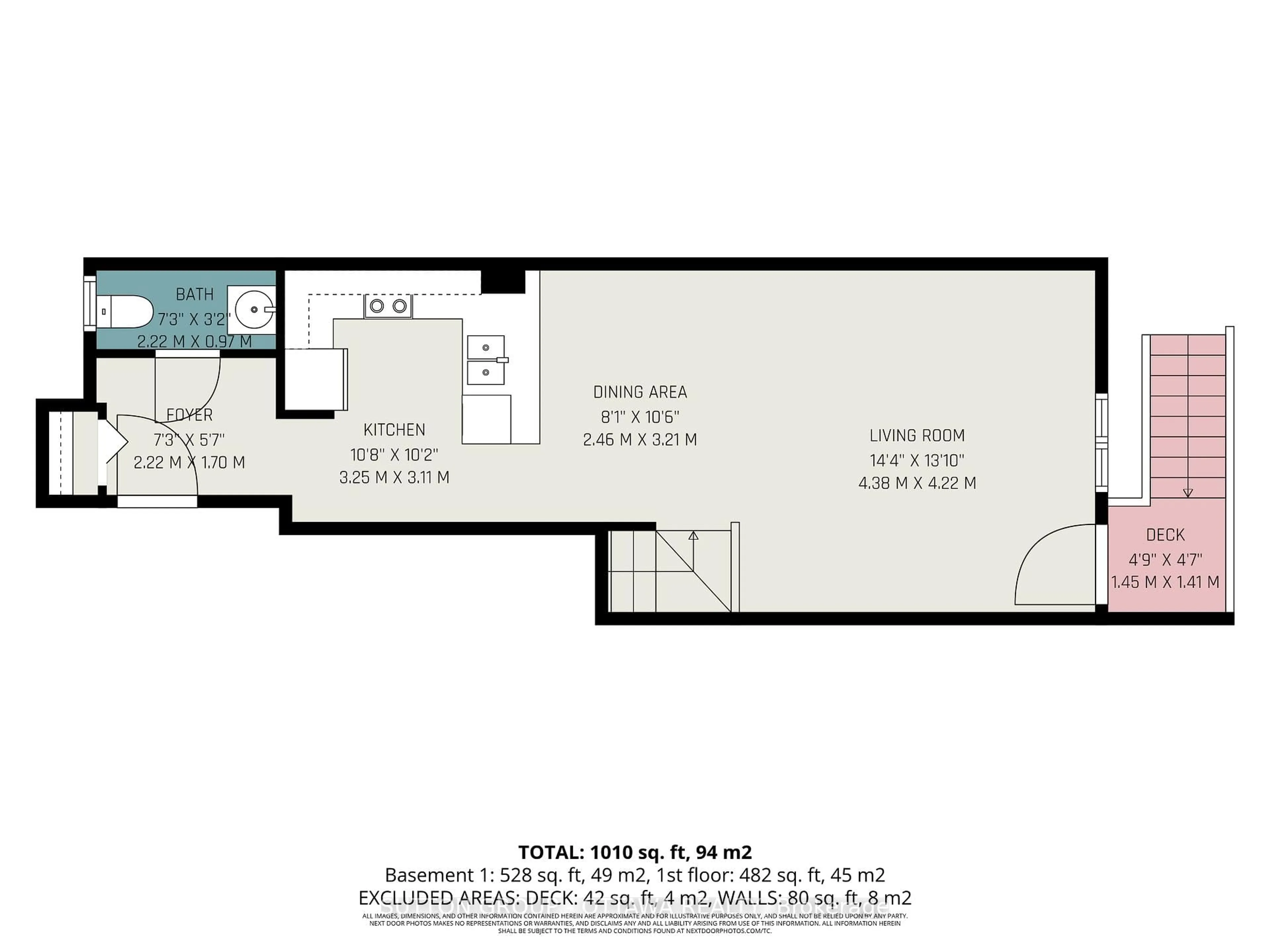 Floor plan for 340 London Terr, Ottawa Ontario K1K 2W3