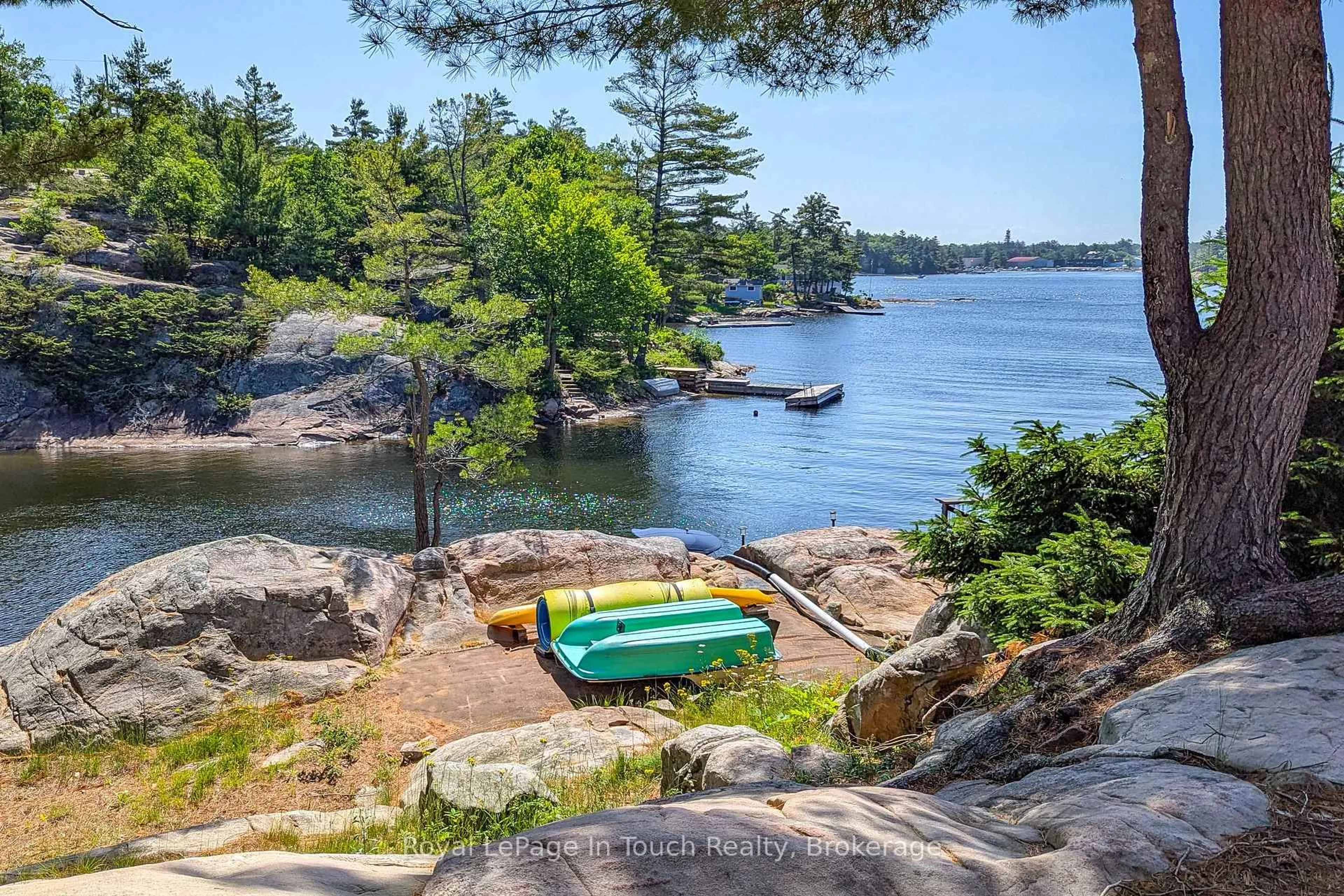 Patio, water/lake/river/ocean view for 1878 Island 1040, Georgian Bay Ontario P0E 1E0