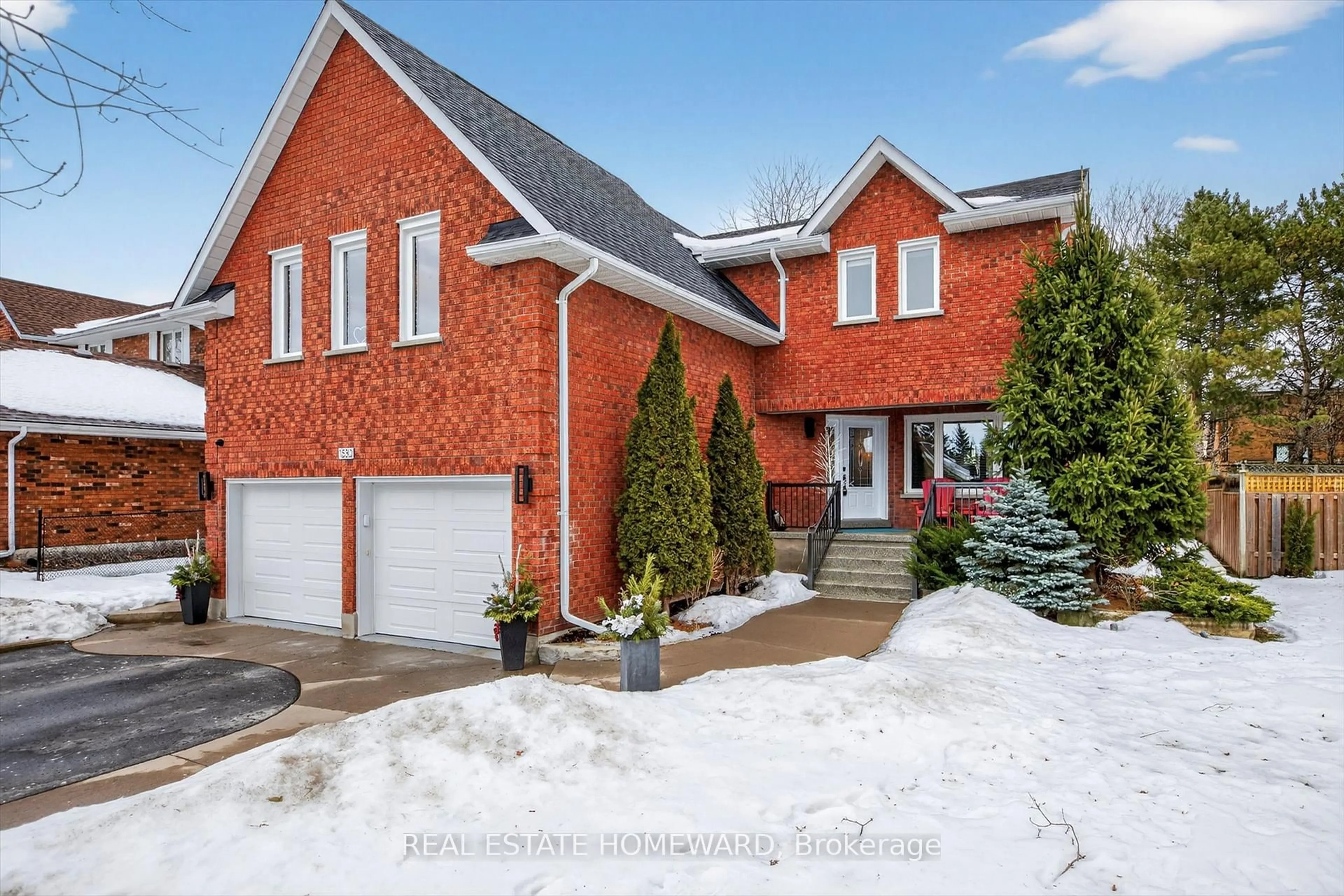 Home with brick exterior material, street for 1530 Scollard Cres, Peterborough Ontario K9H 7L1