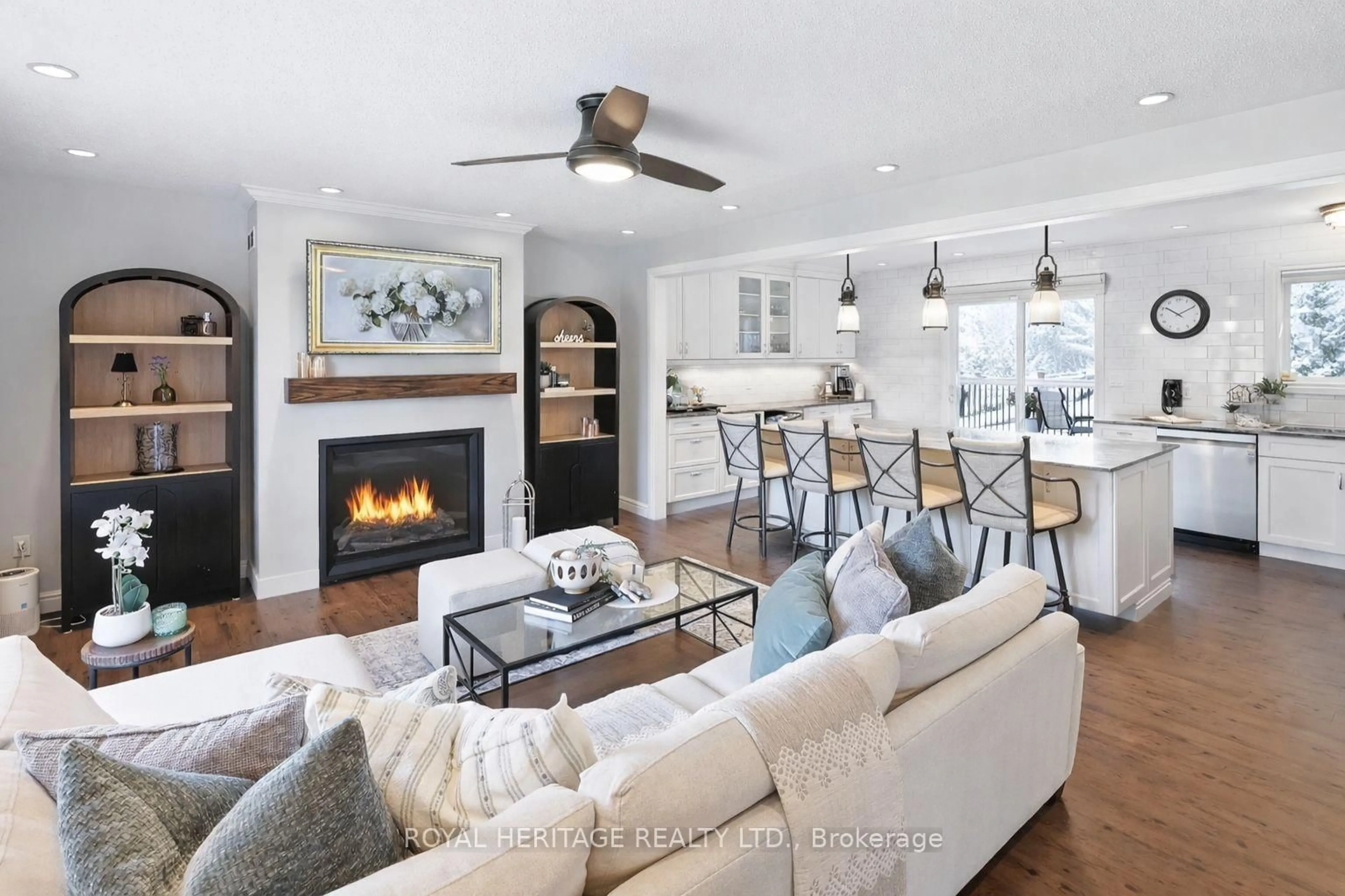 Open concept kitchen, wood/laminate floor for 115 St Marys Crt, Alnwick/Haldimand Ontario K0K 2G0