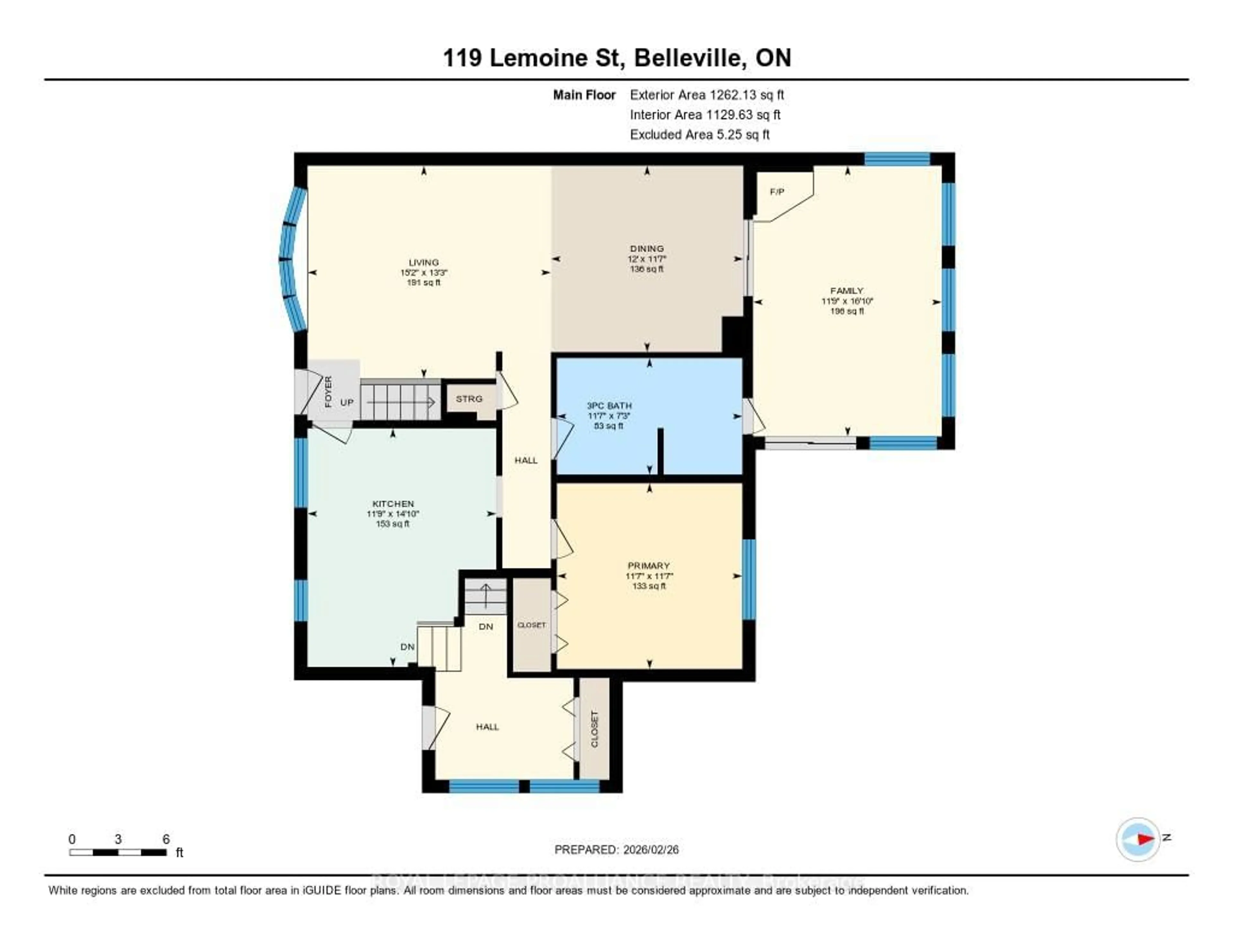 Floor plan for 119 Lemoine St, Belleville Ontario K8P 4G8