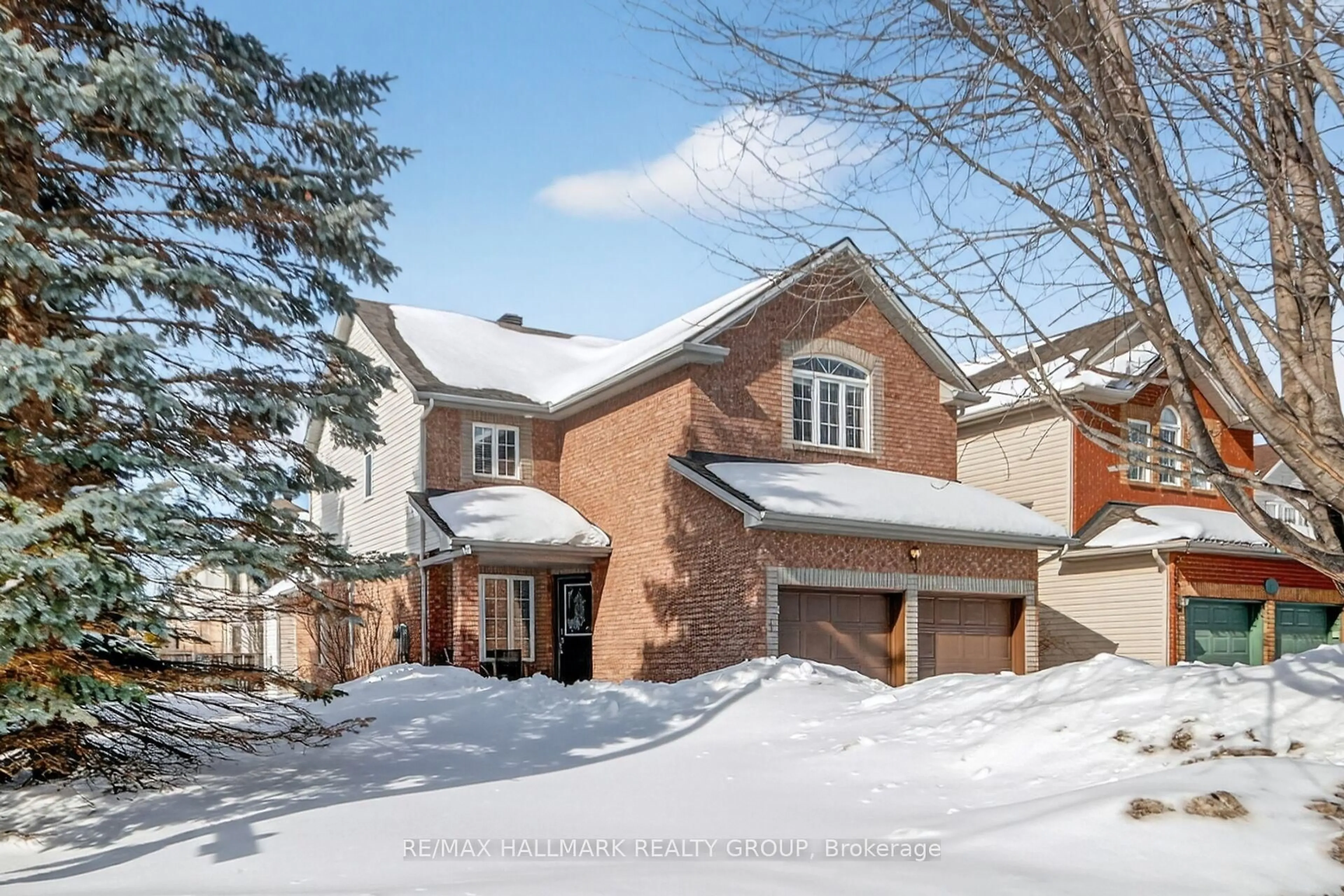 Home with brick exterior material, street for 1 Catterick Cres, Ottawa Ontario K2K 3M5