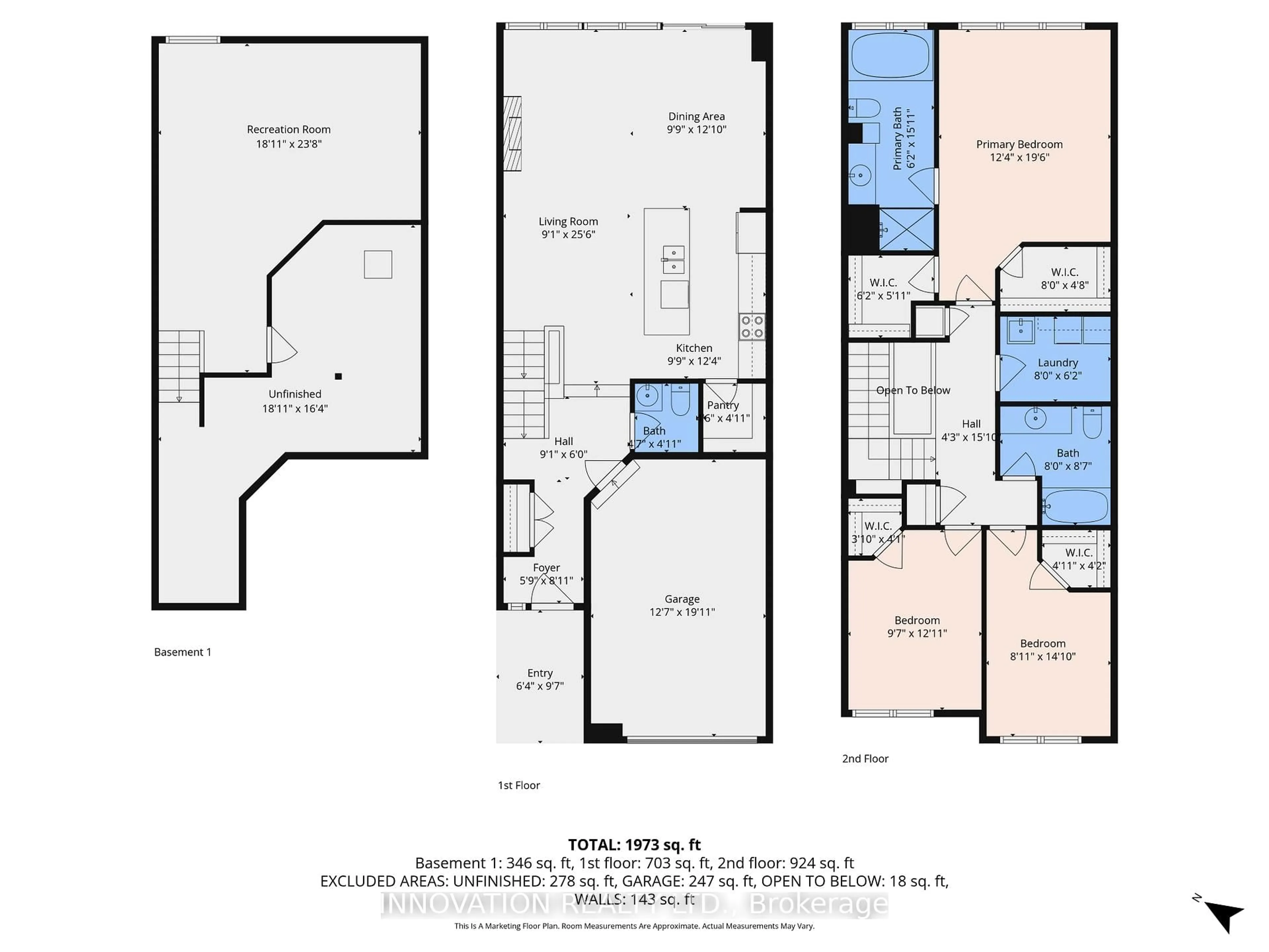 Floor plan for 923 Antonio Farley St, Orleans Ontario K4A 5K1