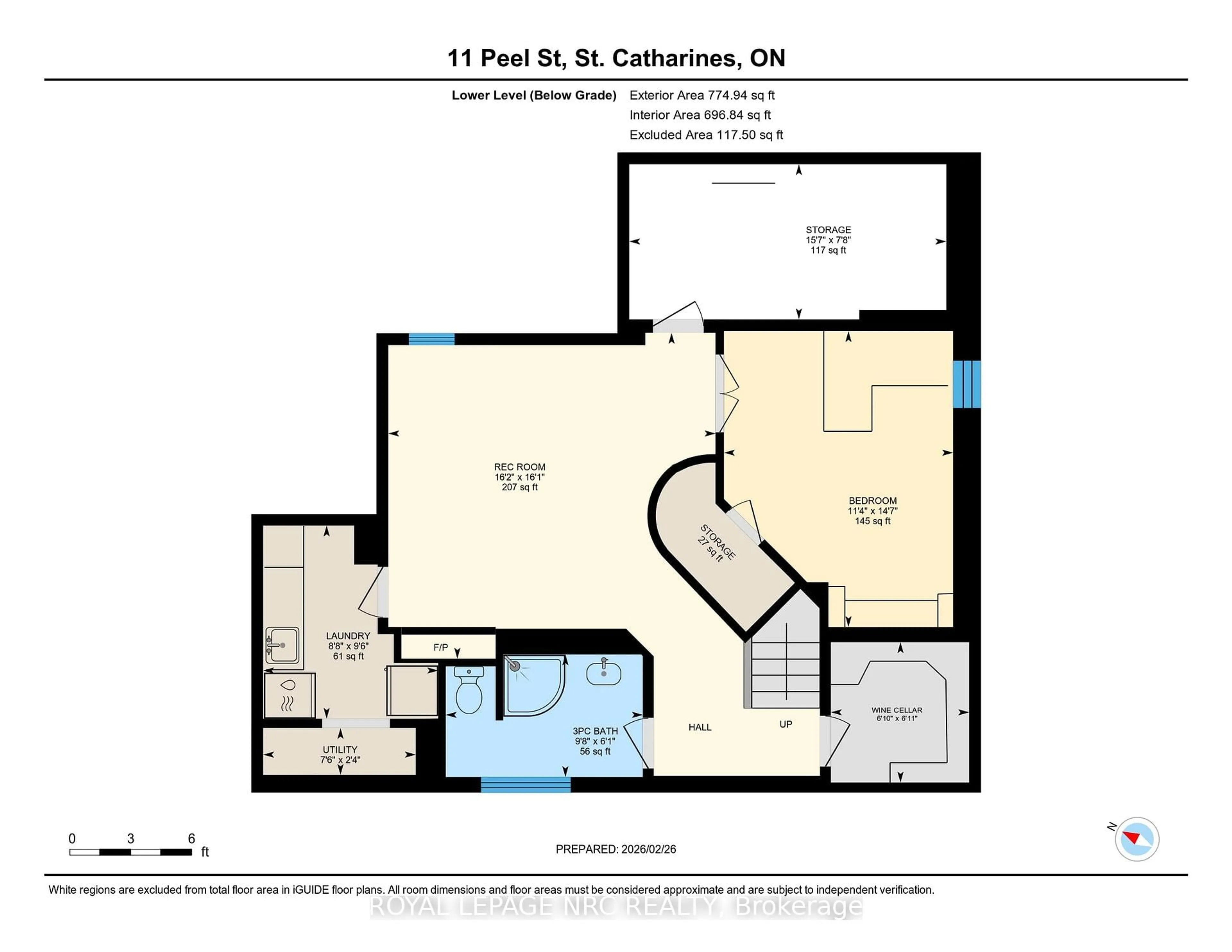 Floor plan for 11 Peel St, St. Catharines Ontario L2N 5A2