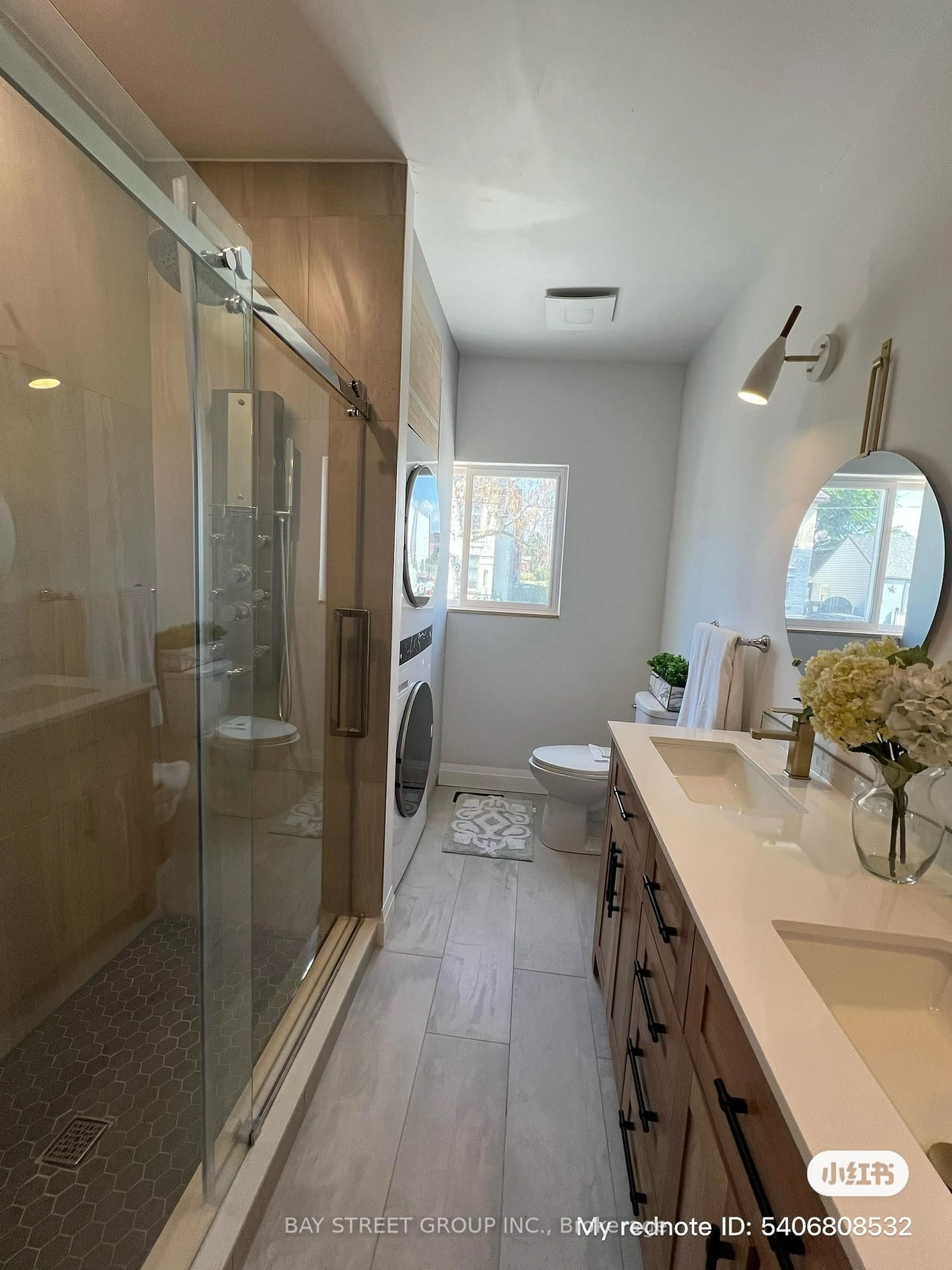 Contemporary bathroom, ceramic/tile floor for 396 Emerald St, Hamilton Ontario L8L 5L9