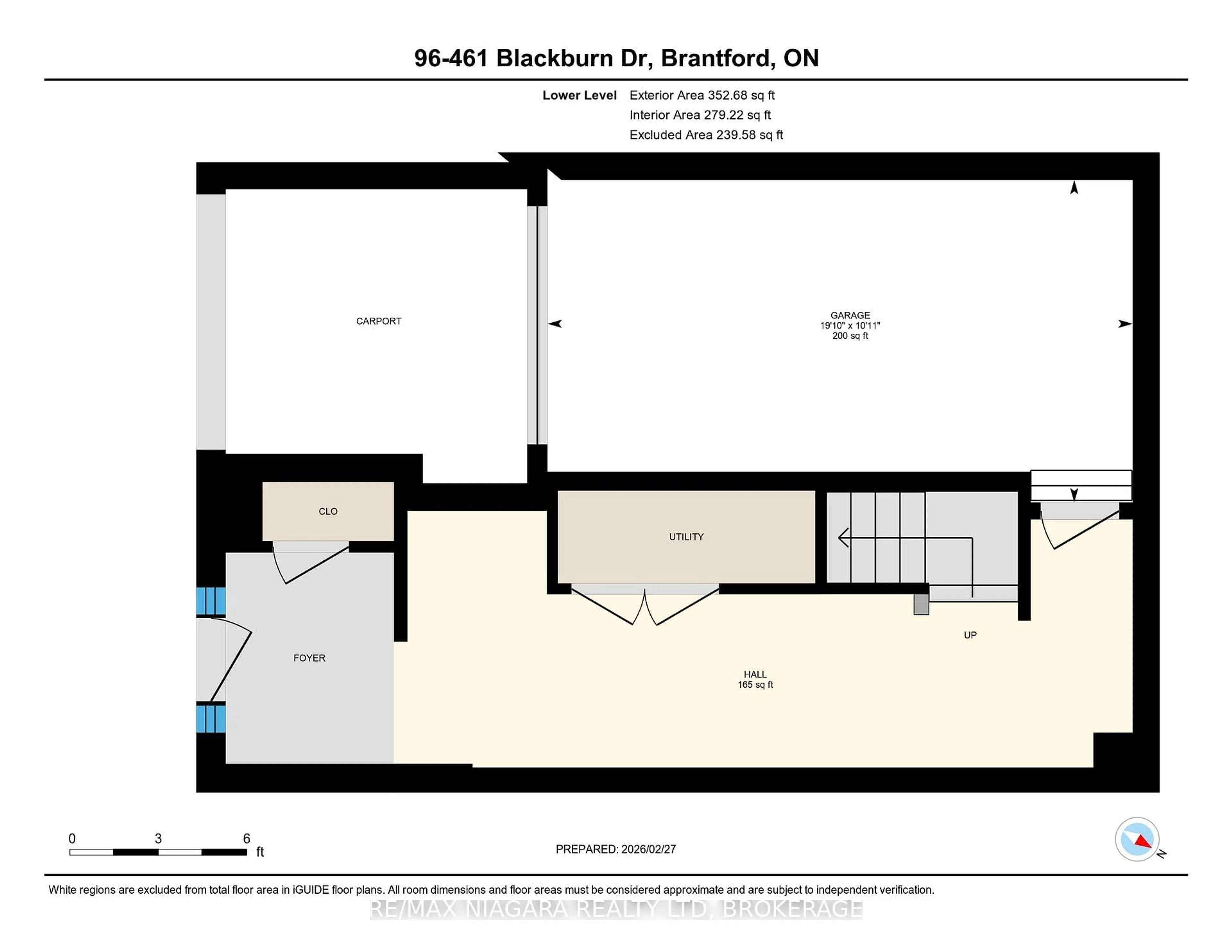 Floor plan for 461 Blackburn St #96, Brantford Ontario N3T 0W9