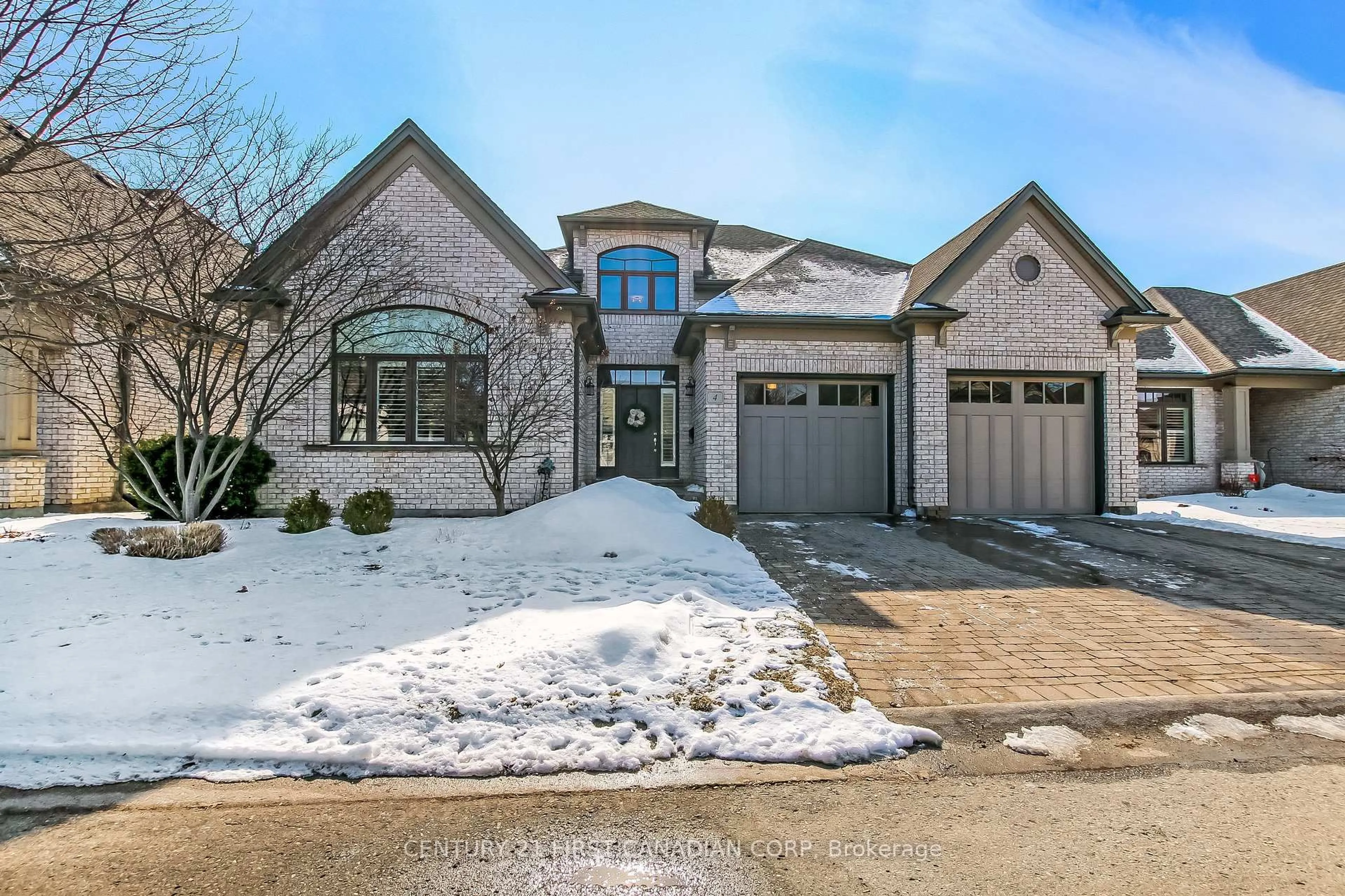 Home with brick exterior material, street for 2014 Valleyrun Blvd #4, London North Ontario N6G 5M8