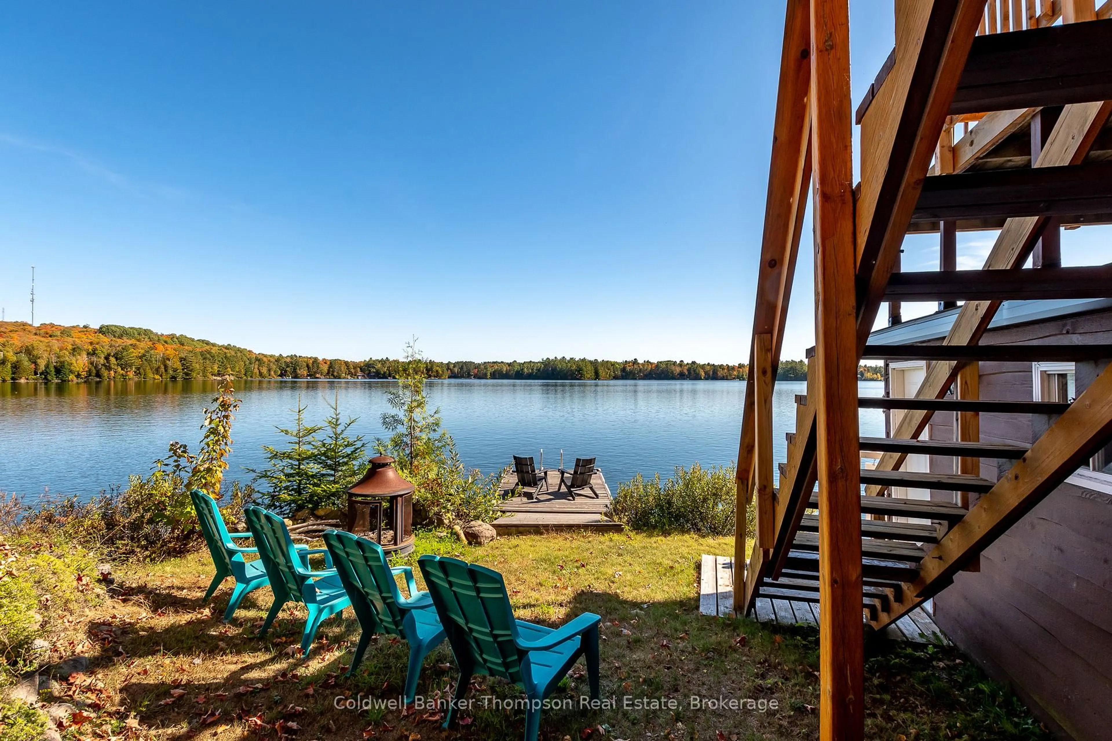 Patio, water/lake/river/ocean view for 57 Mayflower Lane, Perry Ontario P0A 1J0