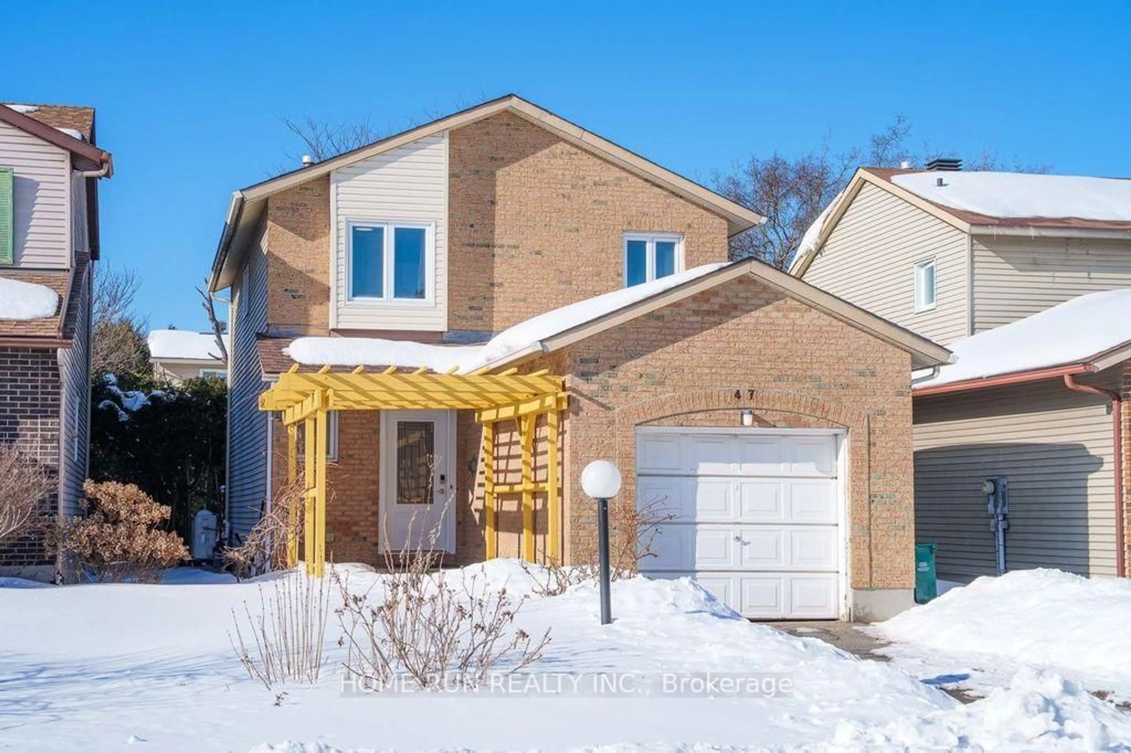 Home with brick exterior material, street for 47 Coolspring Cres, Ottawa Ontario K2E 7M9