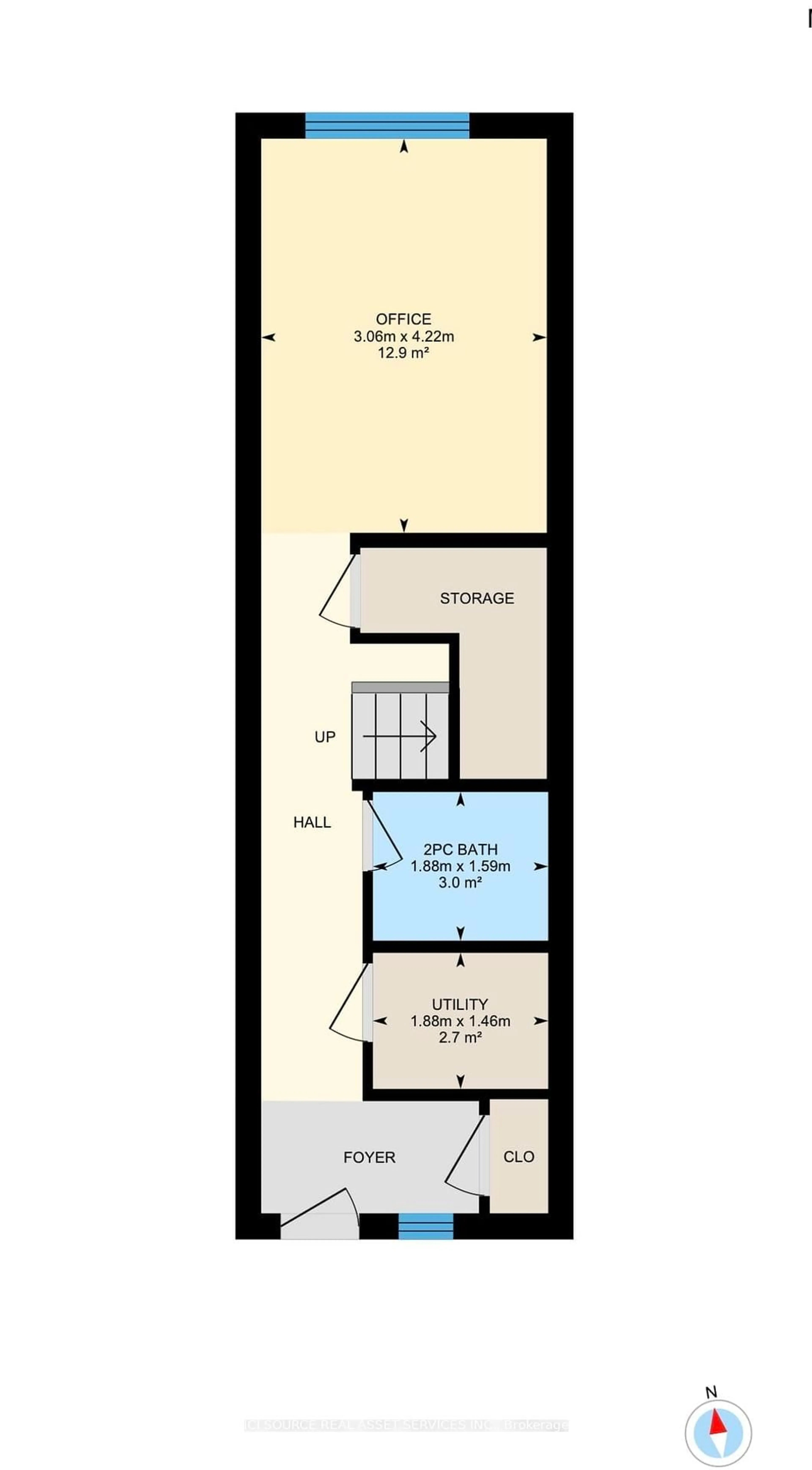Floor plan for 24 Morrison Rd #A13, Kitchener Ontario N2A 0L1