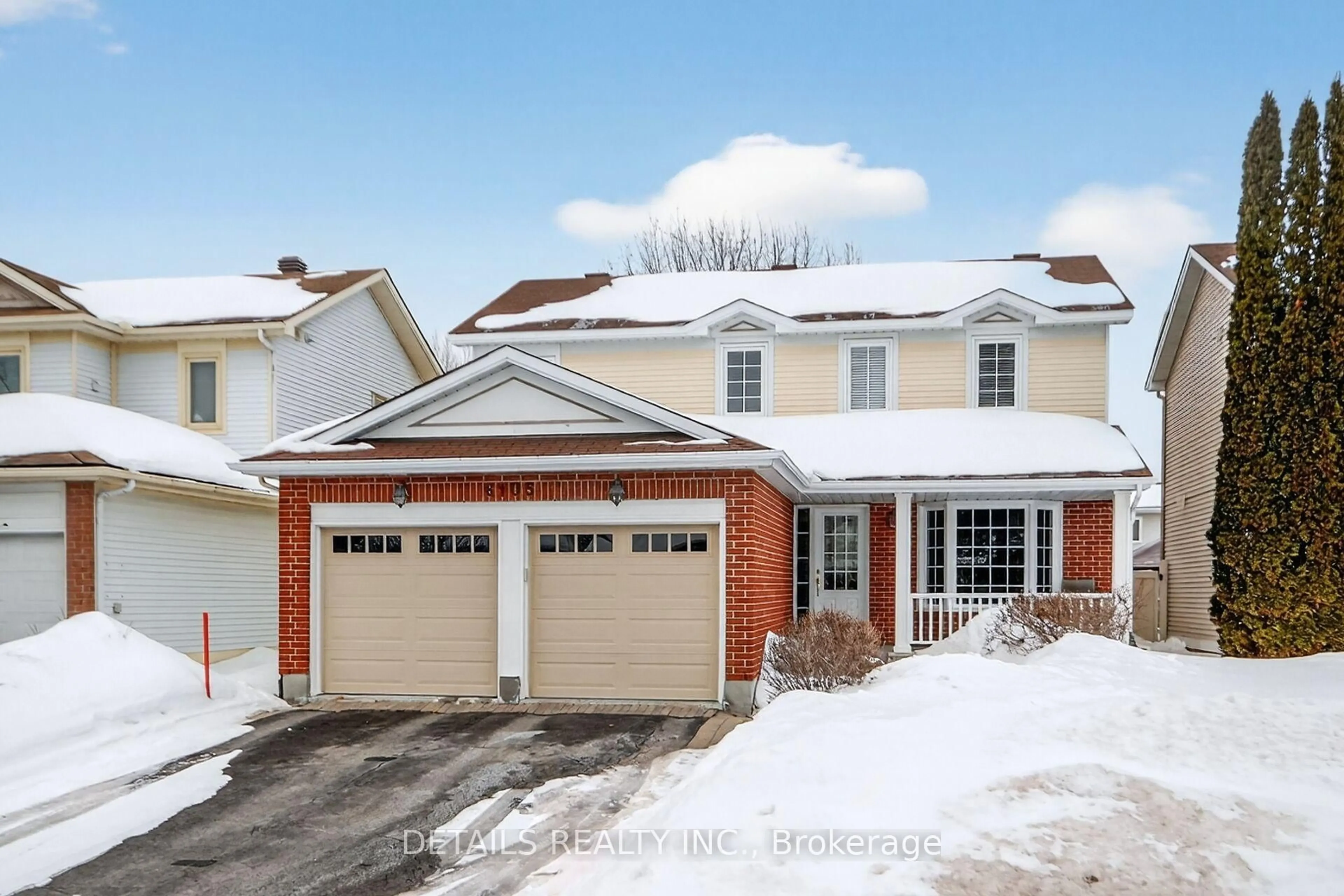 Home with brick exterior material, street for 6105 Lariviere Cres, Orleans Ontario K1W 1C6
