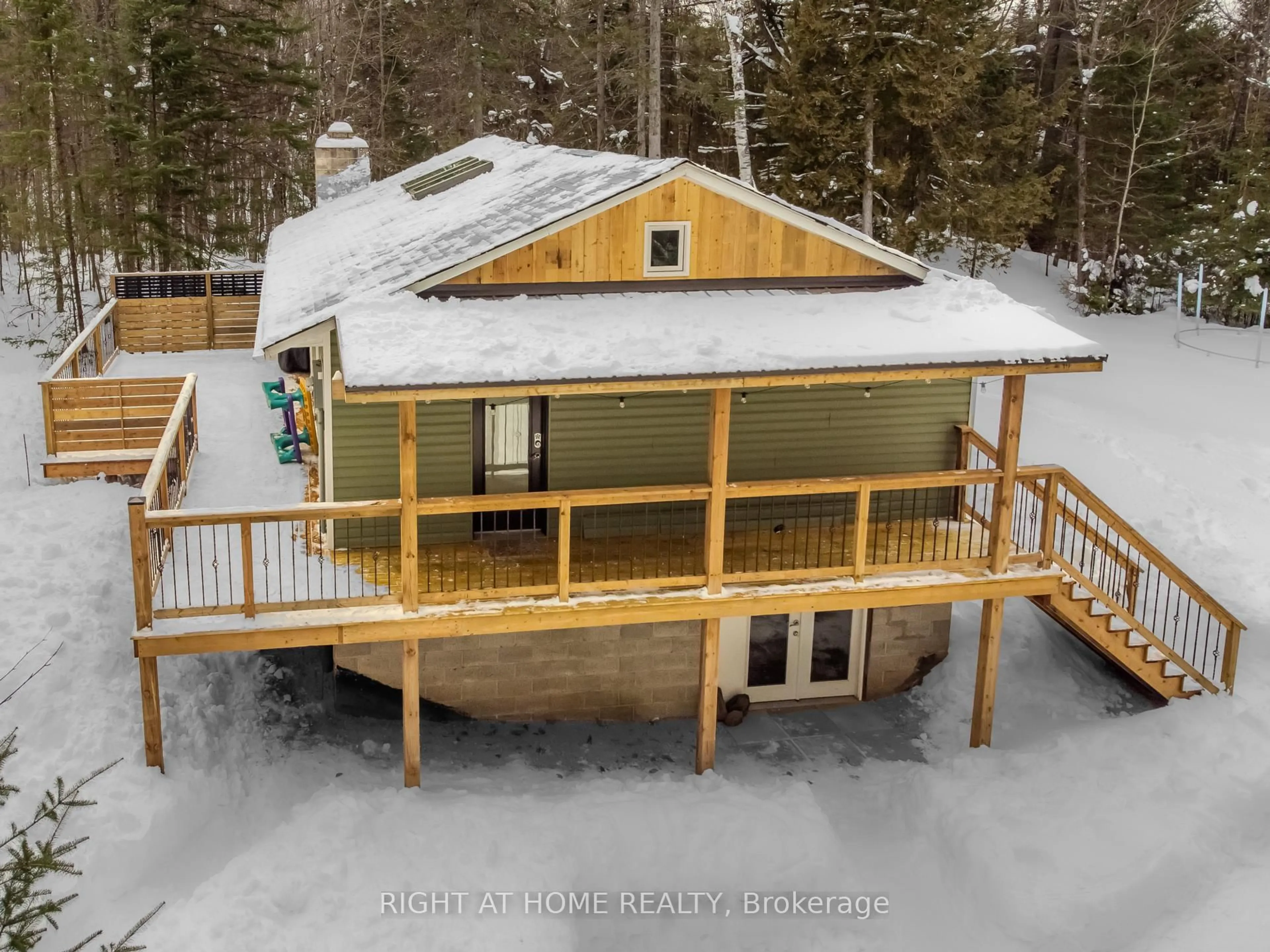 A pic from outside/outdoor area/front of a property/back of a property/a pic from drone, unknown for 1861 Glamor Lake Rd, Highlands East Ontario K0M 1R0