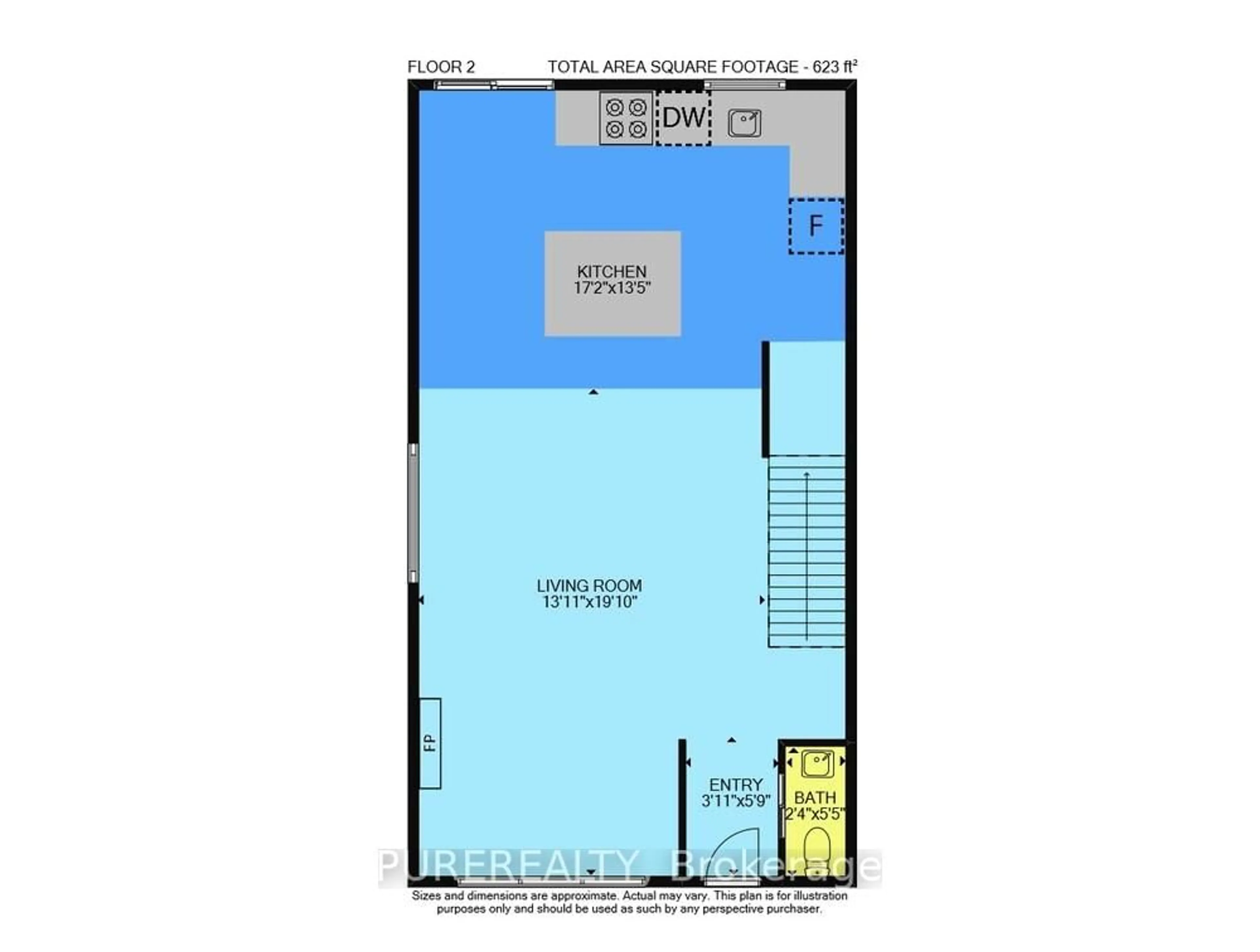 Floor plan for 41 Liberty St, Hamilton Ontario L8N 2N7