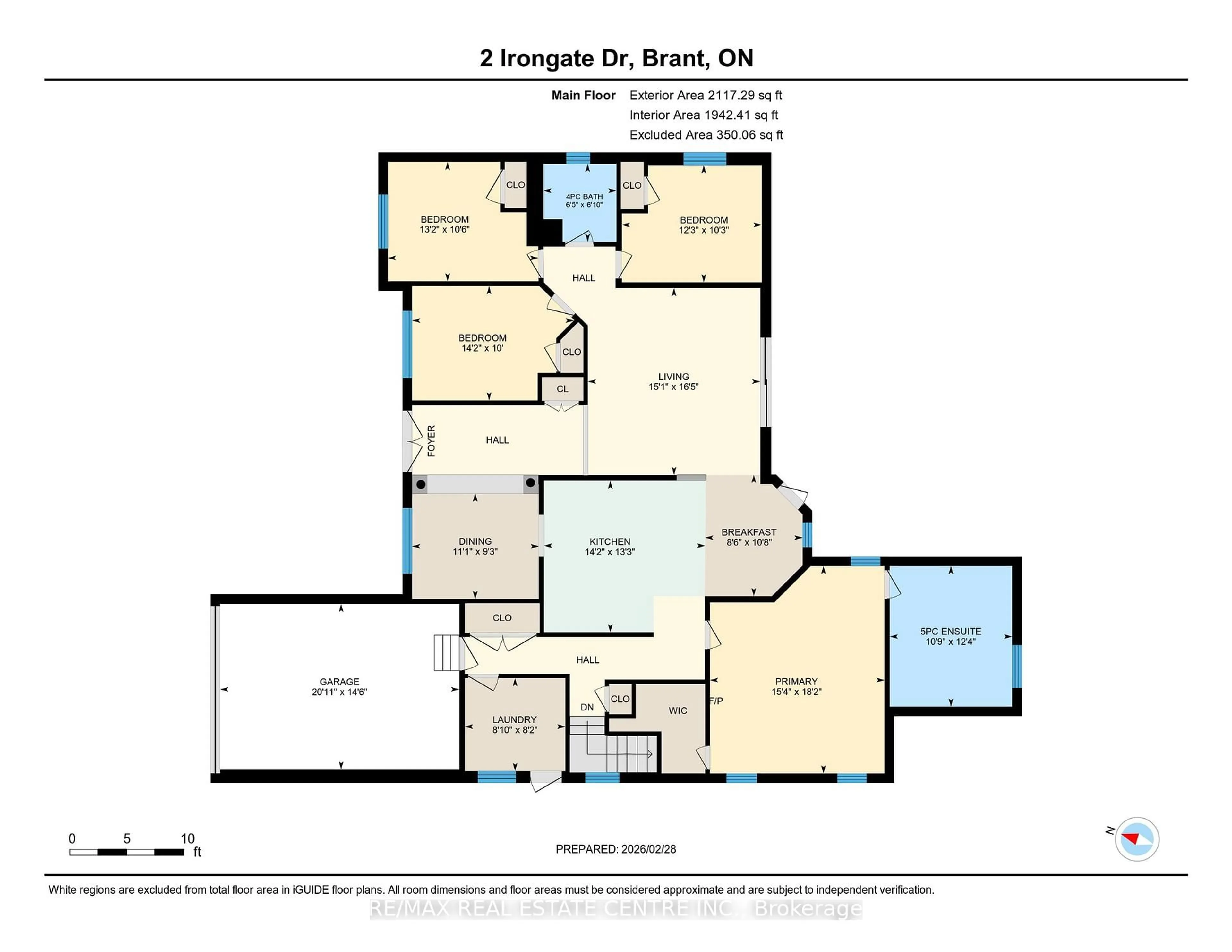 Floor plan for 2 Irongate Dr, Brant Ontario N3L 4G4