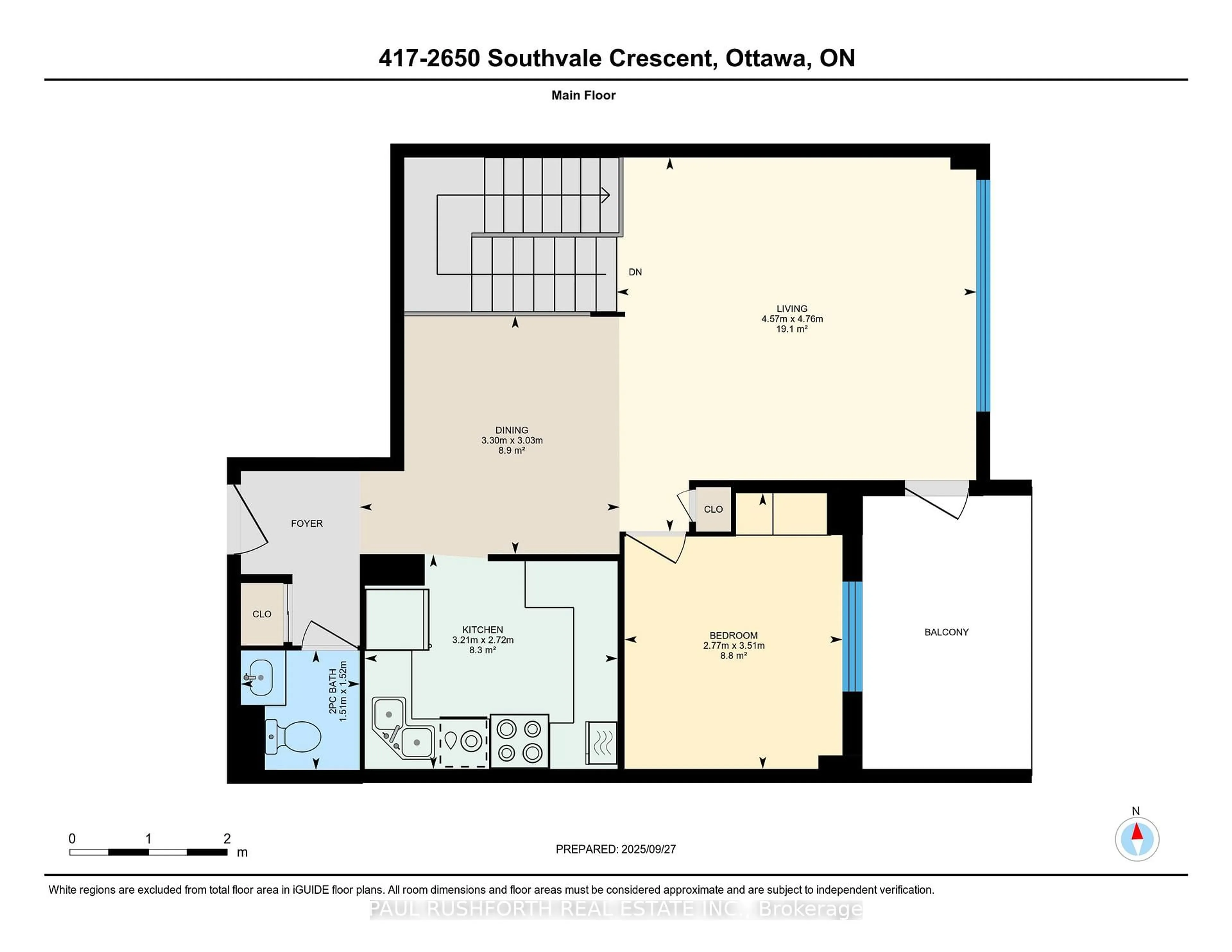 Floor plan for 2650 Southvale Cres #417, Ottawa Ontario K1B 4S9