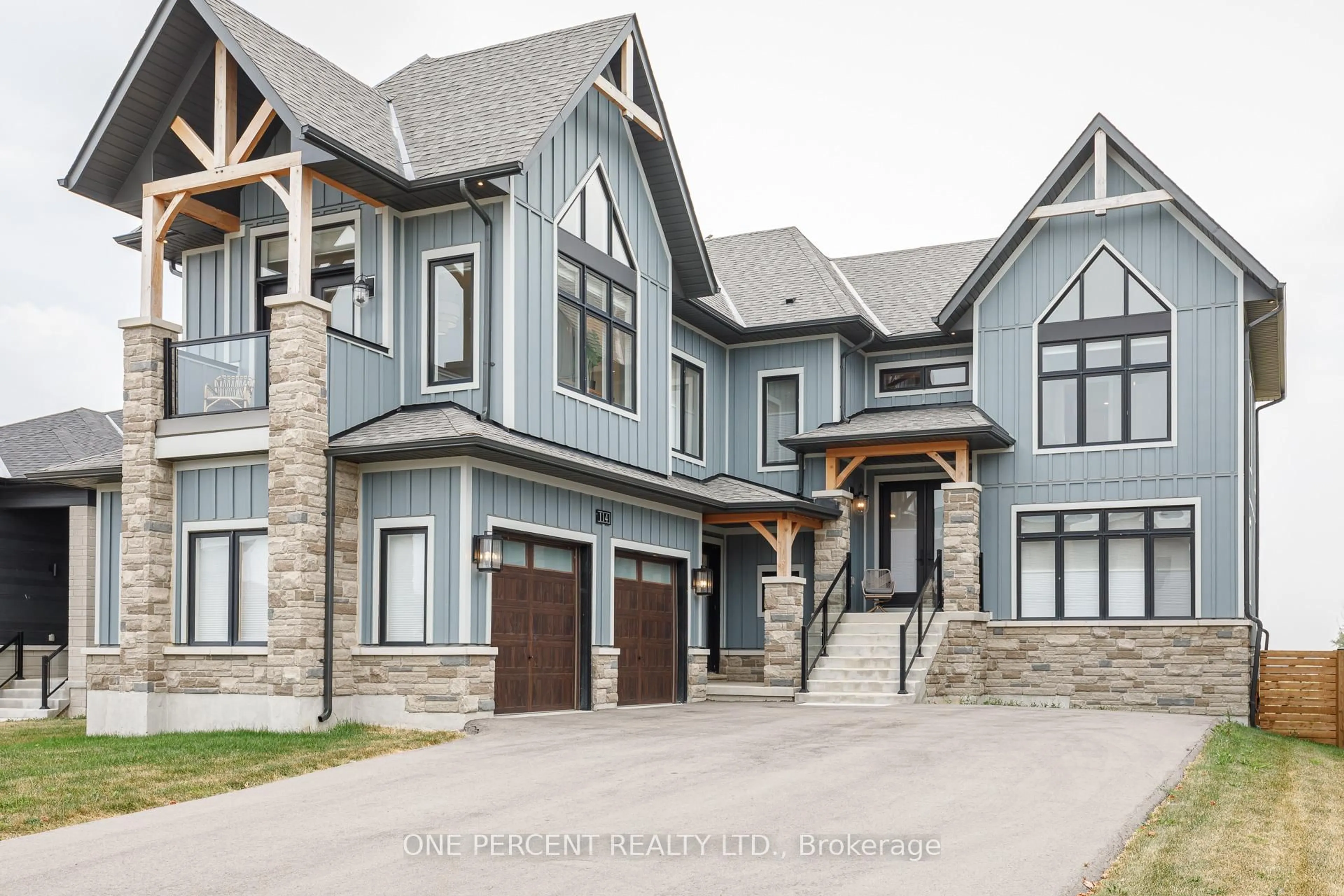 Home with brick exterior material, street for 114 Cattail Cres, Blue Mountains Ontario L9Y 4X5