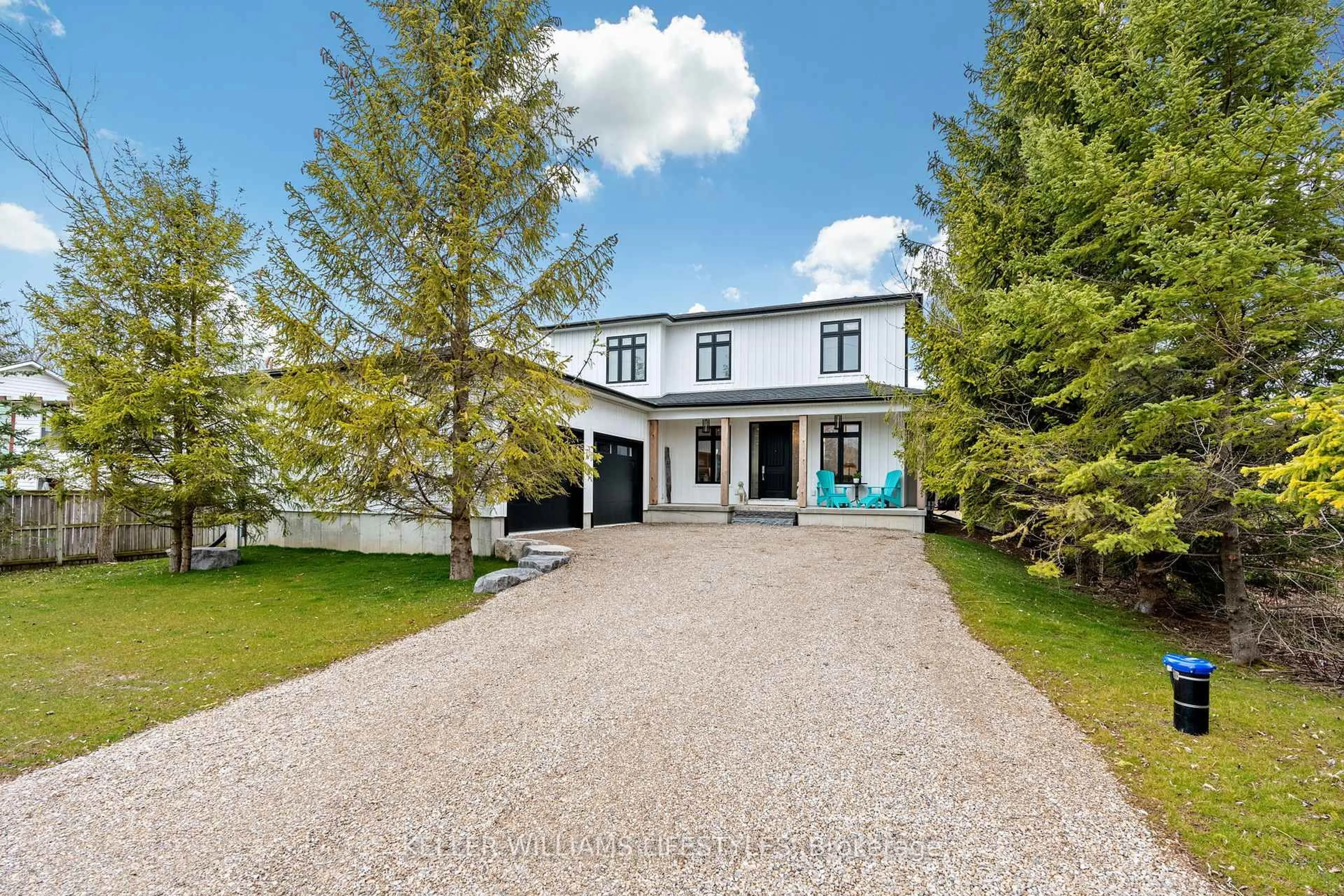 A pic from outside/outdoor area/front of a property/back of a property/a pic from drone, street for 34180 Melena Beach Sdrd, Bluewater Ontario N0M 1G0